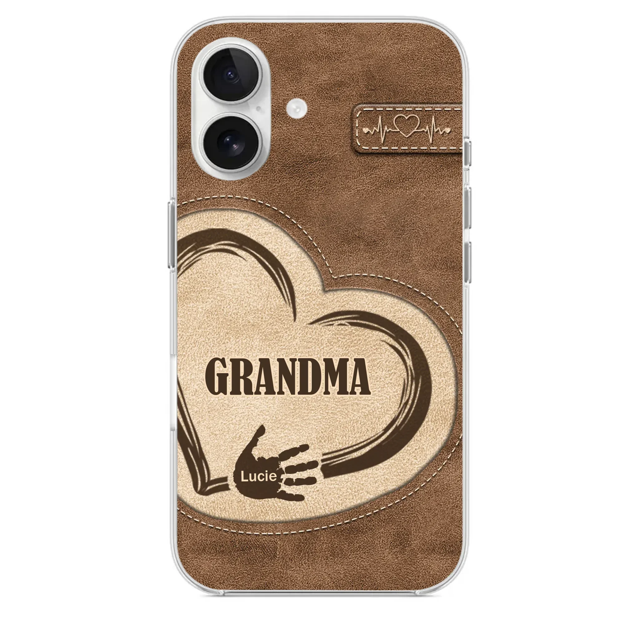 The Heart Of Our Home Is Family - Family Personalized Custom Clear Phone Case - Gift For Family Members