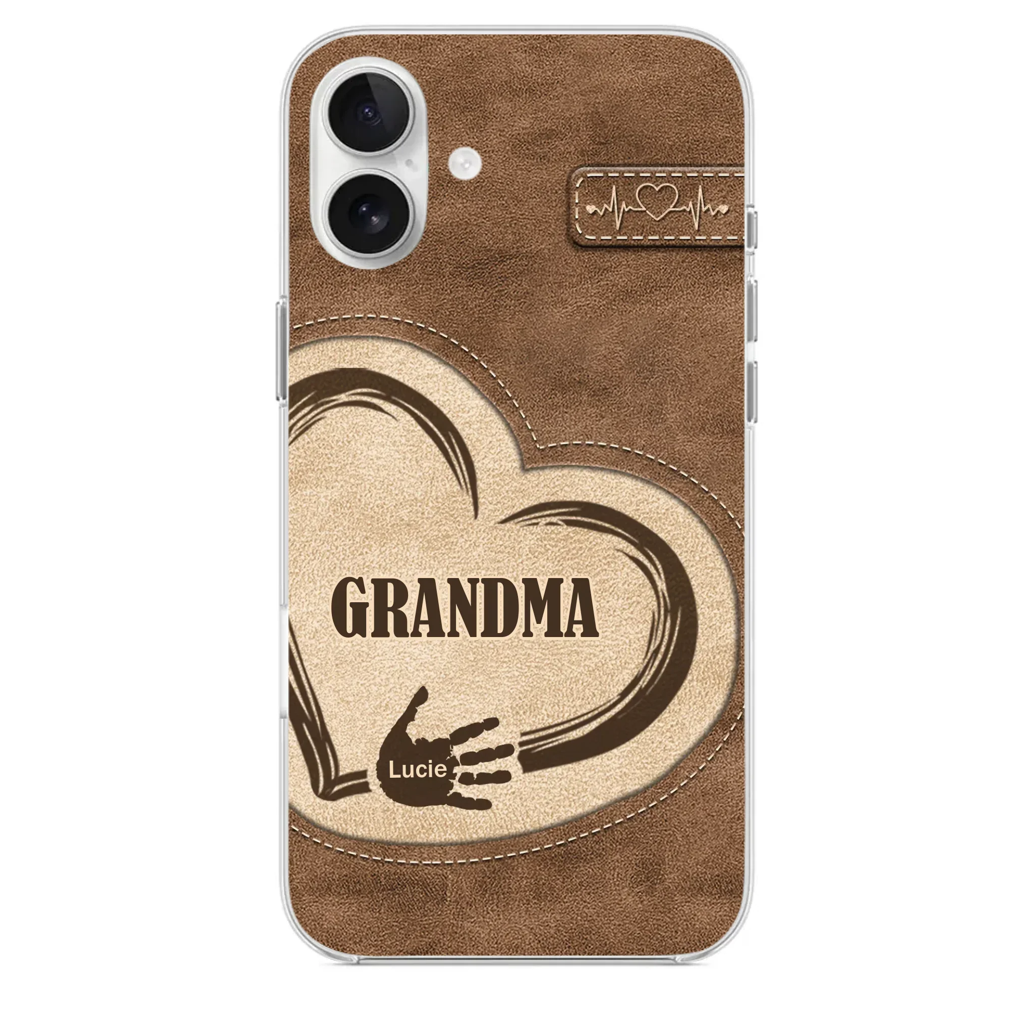 The Heart Of Our Home Is Family - Family Personalized Custom Clear Phone Case - Gift For Family Members