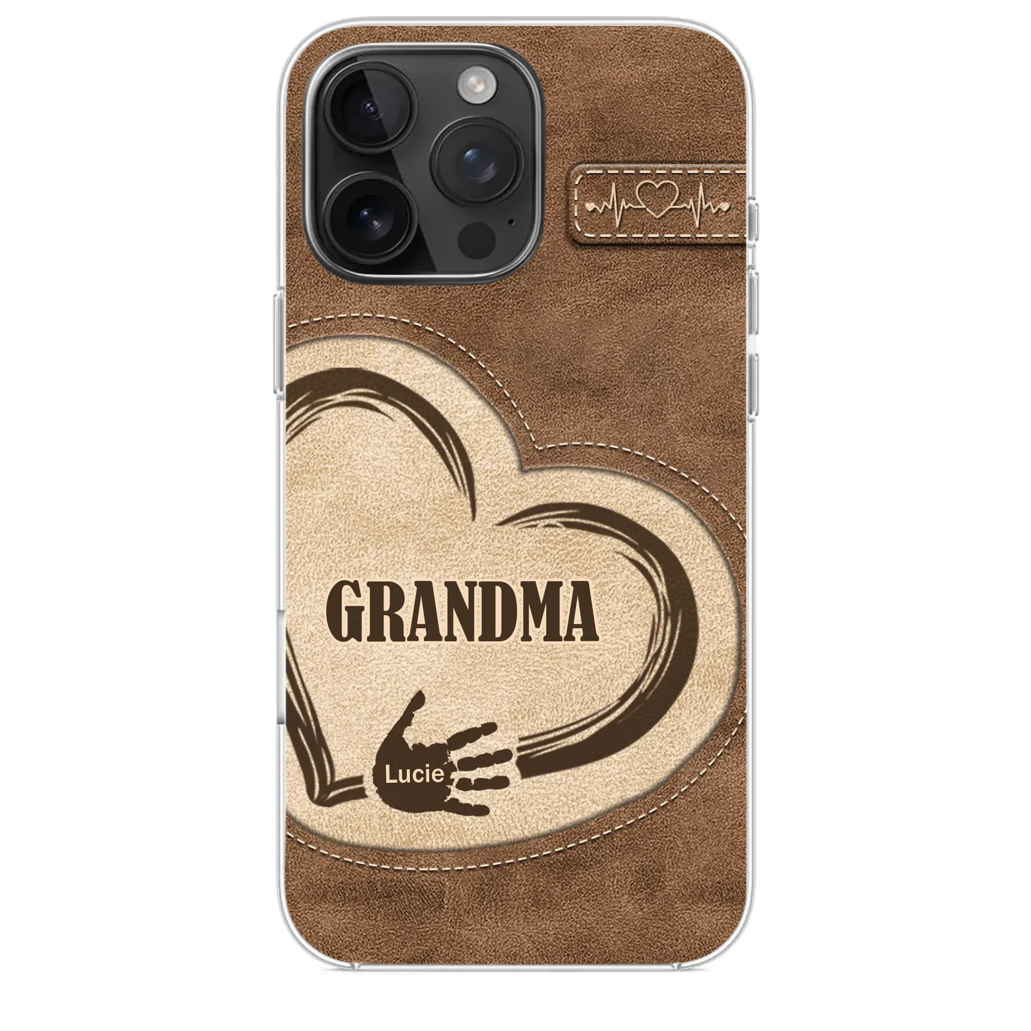 The Heart Of Our Home Is Family - Family Personalized Custom Clear Phone Case - Gift For Family Members