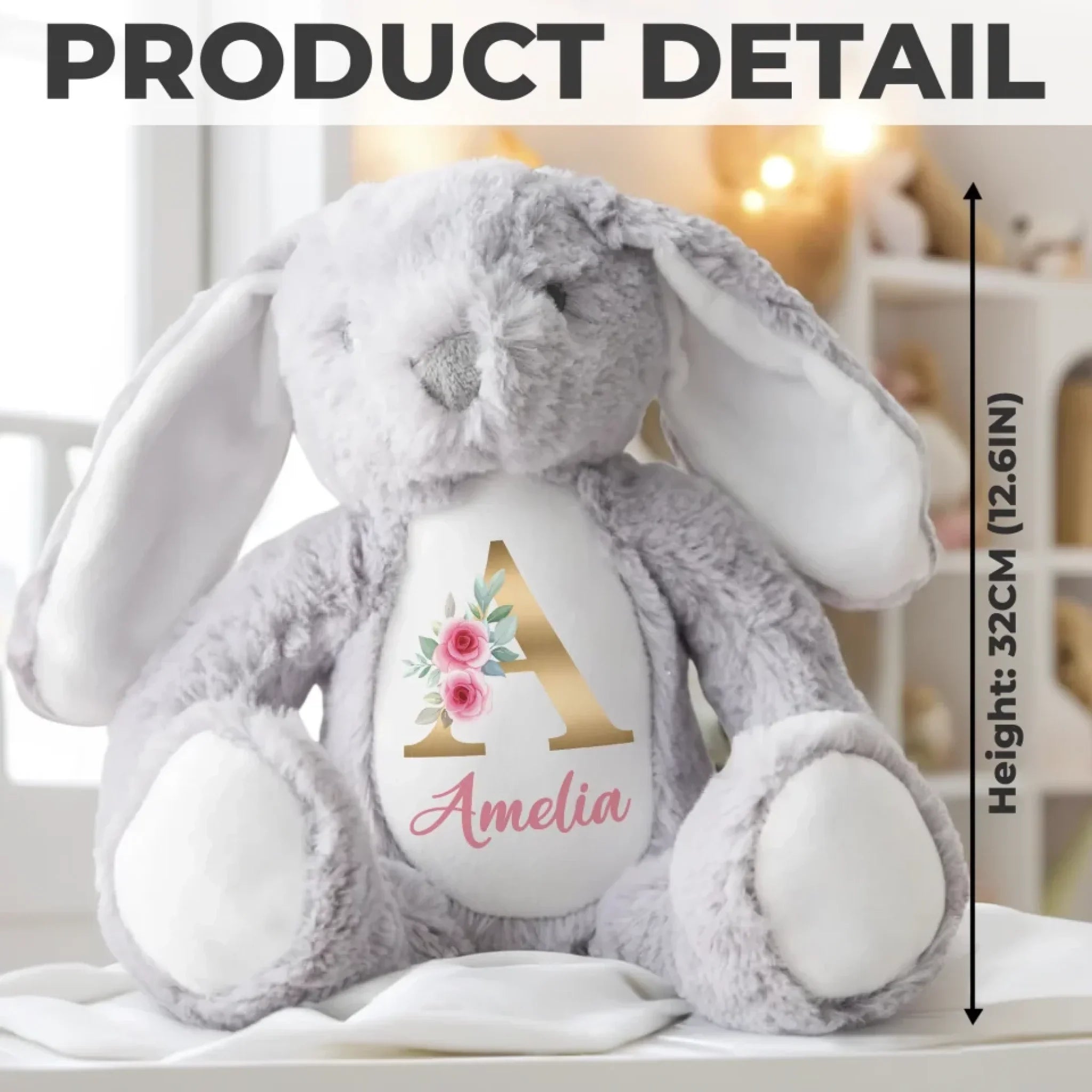 Joy Is Found In Your Heart - Family Personalized Custom Easter Bunny Plush - Gift For Family Members