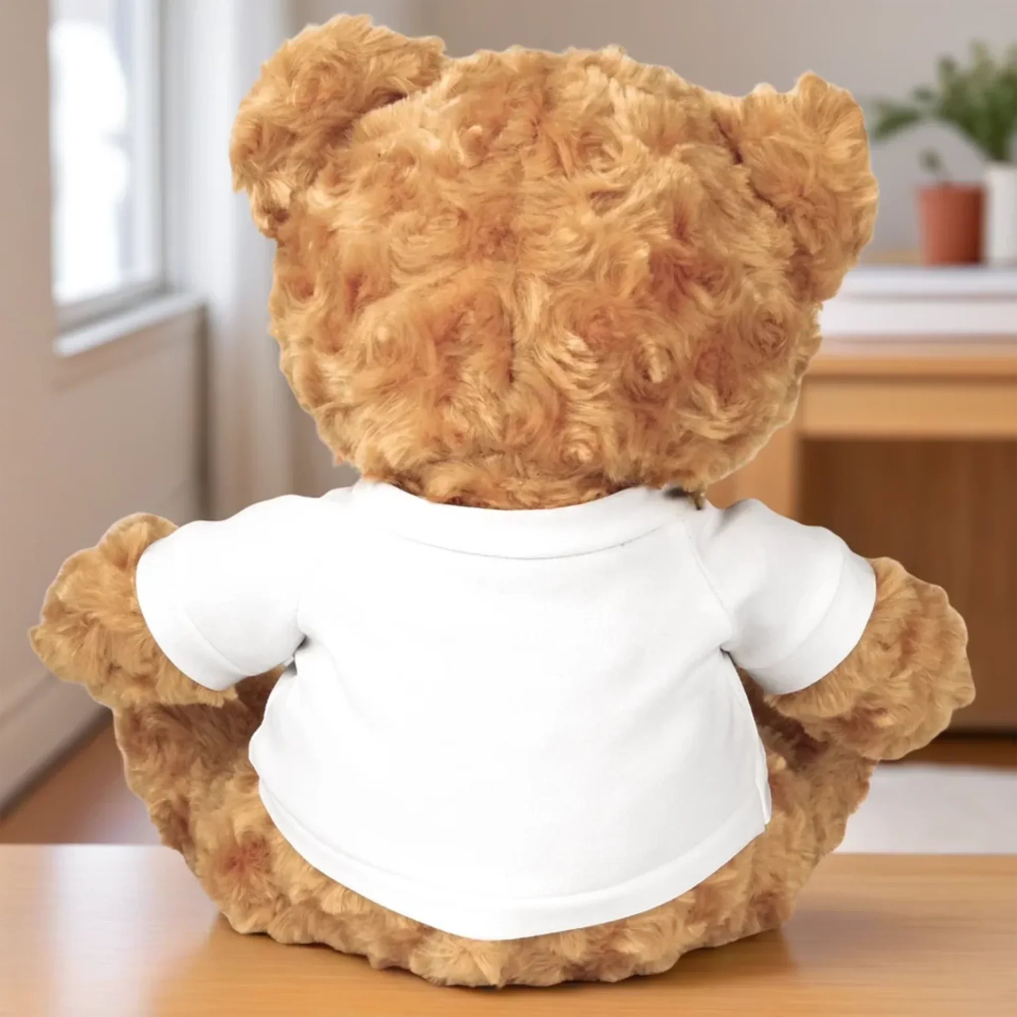 Custom Photo I Have An Angel Watching Over Me - Memorial Personalized Custom Teddy Bear Plush - Sympathy Gift For Family Members