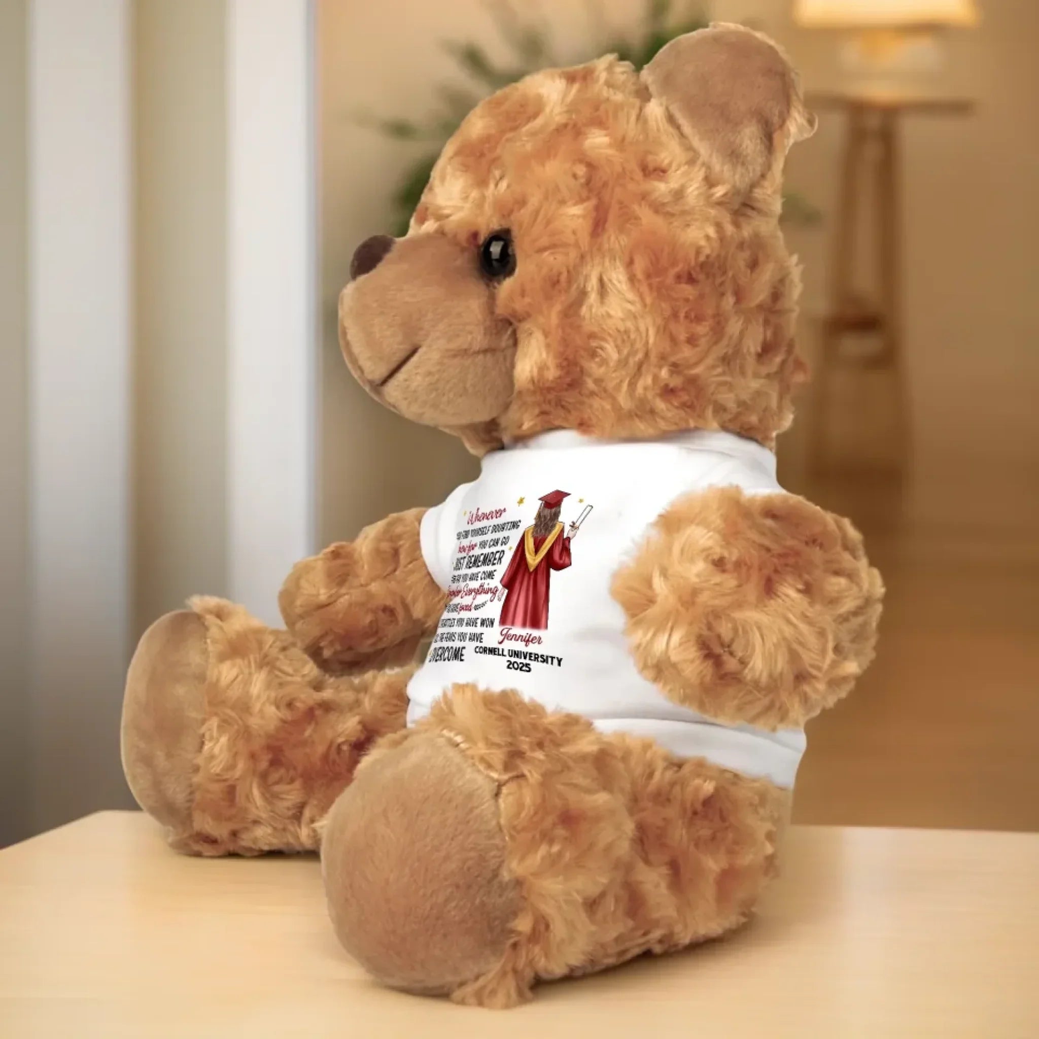 From Hard Work To Success, You Made It - Family Personalized Custom Teddy Bear Plush - Graduation Gift For Family Members, Siblings, Brothers, Sisters