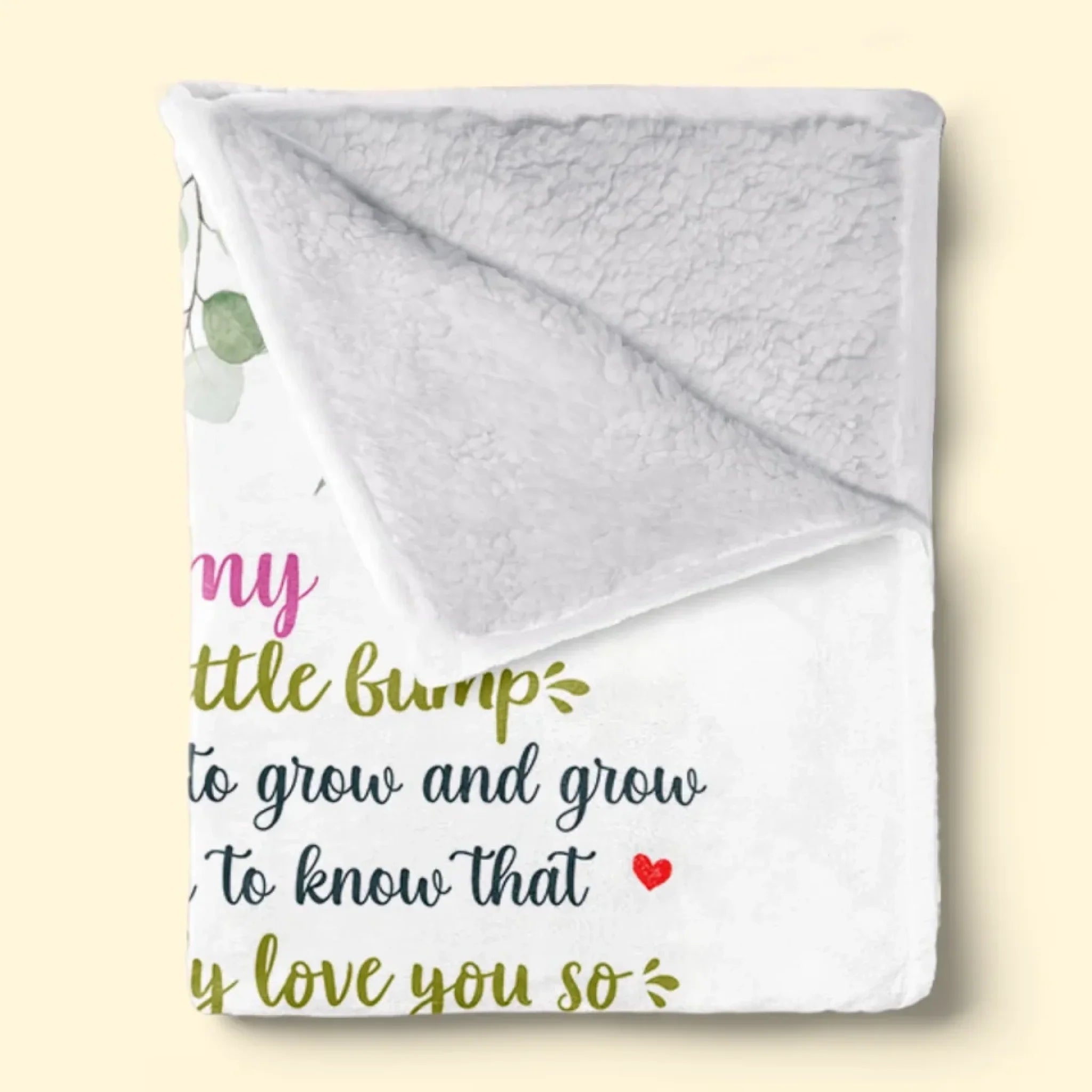 Already Your Baby, Forever Loved - Family Personalized Custom Blanket - Mother's Day, Baby Shower Gift, Gift For First Mom