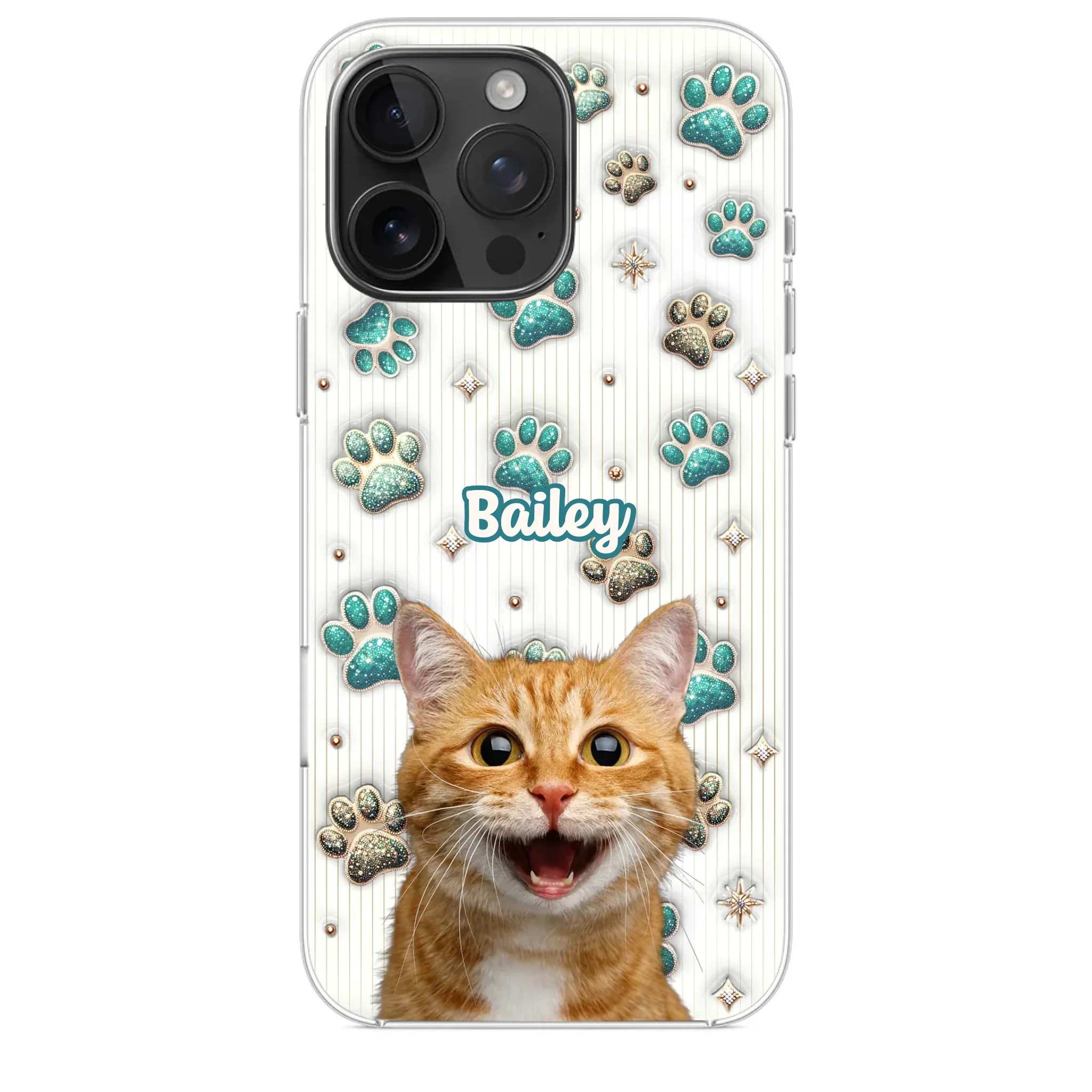 Custom Photo Cuteness Overload In Every Call - Dog & Cat Personalized Custom 3D Inflated Effect Printed Clear Phone Case - Gift For Pet Owners, Pet Lover
