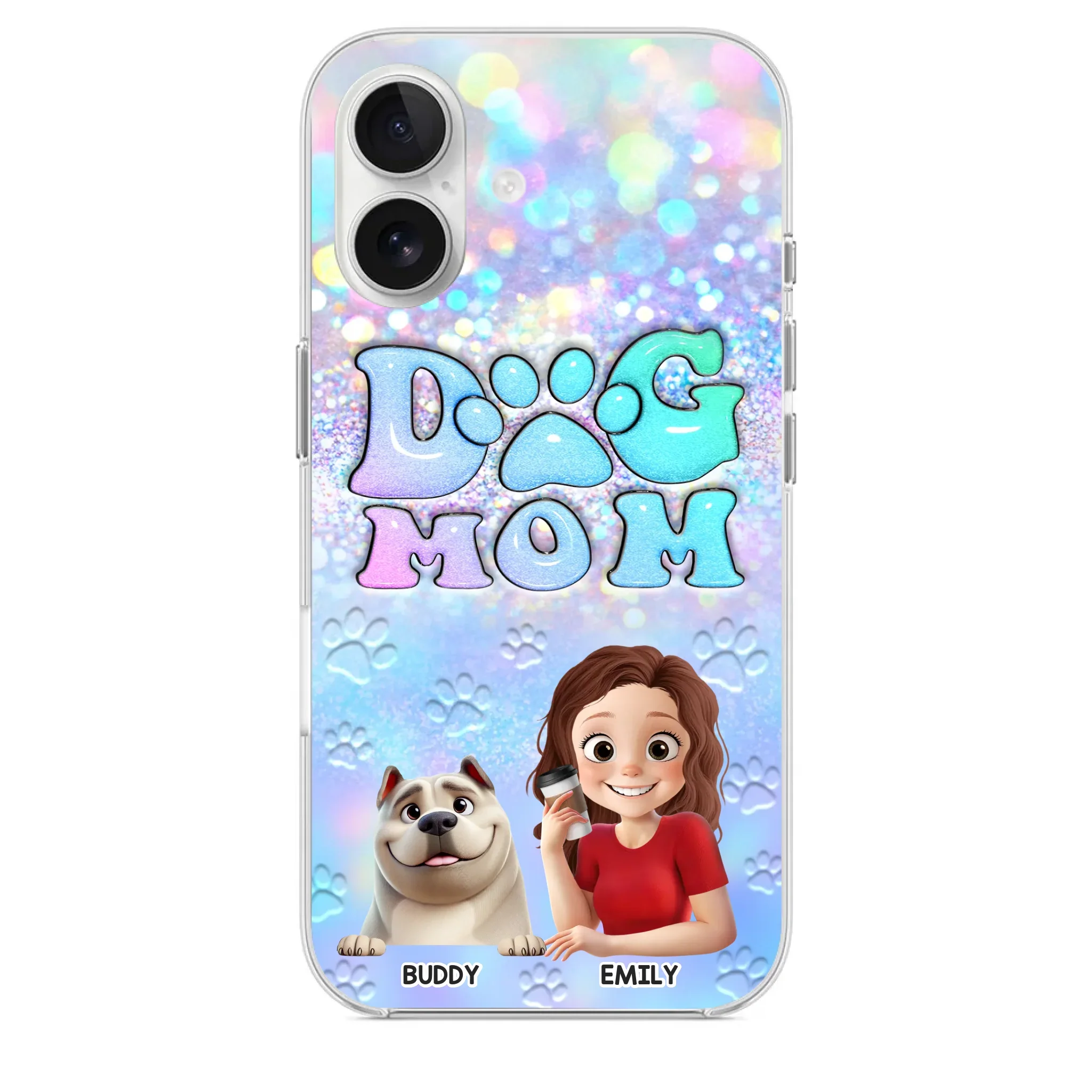 She’s The Mom, I’m The Boss - Dog Personalized Custom Clear Phone Case - Mother's Day, Gift For Pet Owners, Pet Lovers