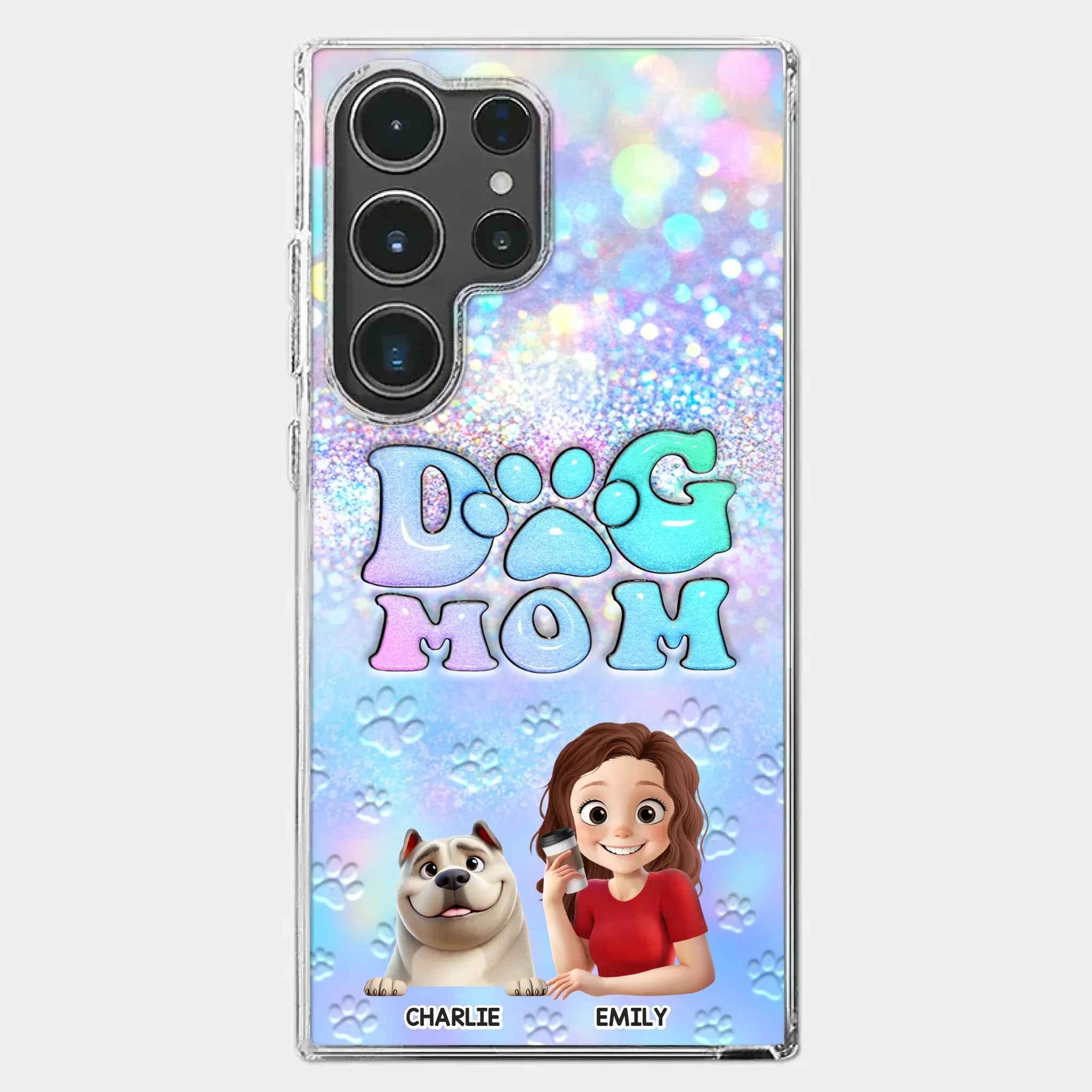 She’s The Mom, I’m The Boss - Dog Personalized Custom Clear Phone Case - Mother's Day, Gift For Pet Owners, Pet Lovers