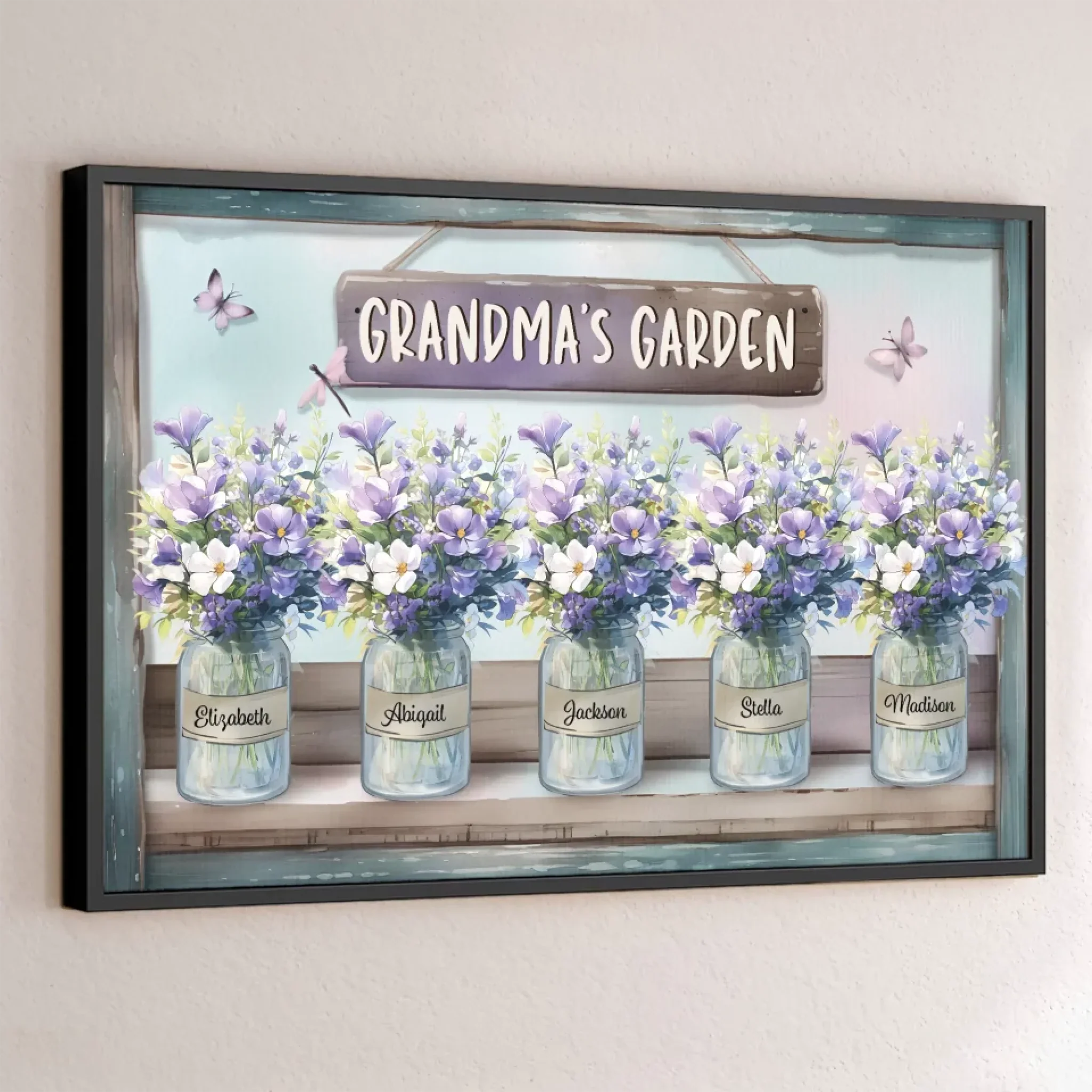 Carrying Love Everywhere - Family Personalized Custom Horizontal Poster - Mother's Day, Gift For Mom, Grandma