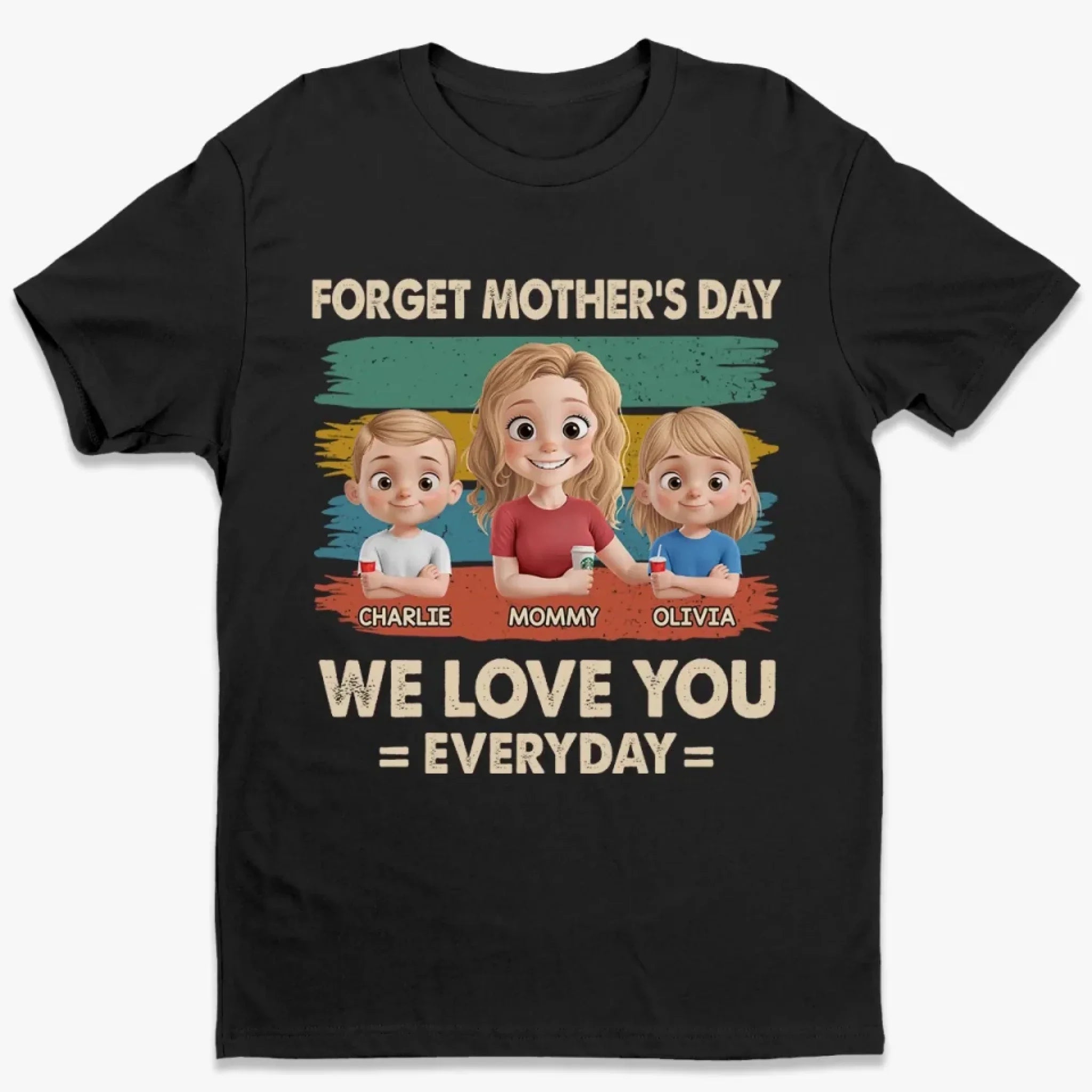 No Calendar Needed To Love You - Family Personalized Custom Unisex T-shirt, Premium T-shirt, Hoodie - Mother's Day, Gift For Mom
