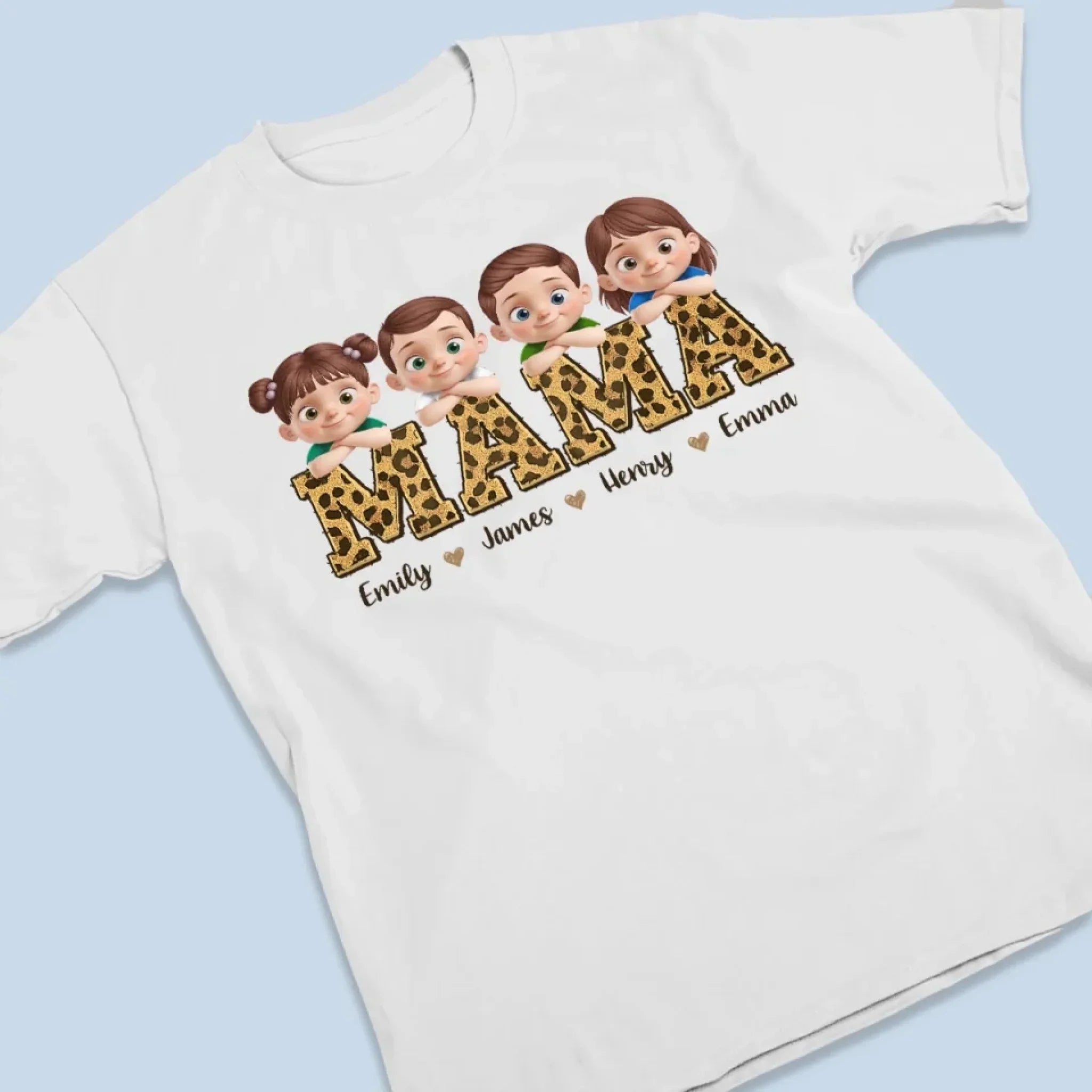 Behind Every Great Kid Is A Mama Who Believed First - Family Personalized Custom Unisex T-shirt, Premium T-shirt, Hoodie - Mother's Day, Gift For Mom, Grandma
