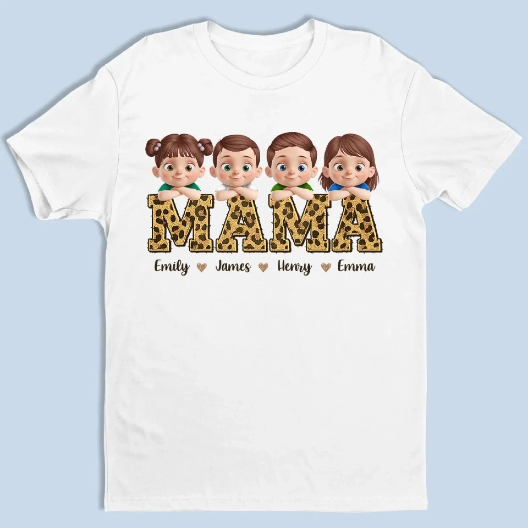 Behind Every Great Kid Is A Mama Who Believed First - Family Personalized Custom Unisex T-shirt, Premium T-shirt, Hoodie - Mother's Day, Gift For Mom, Grandma