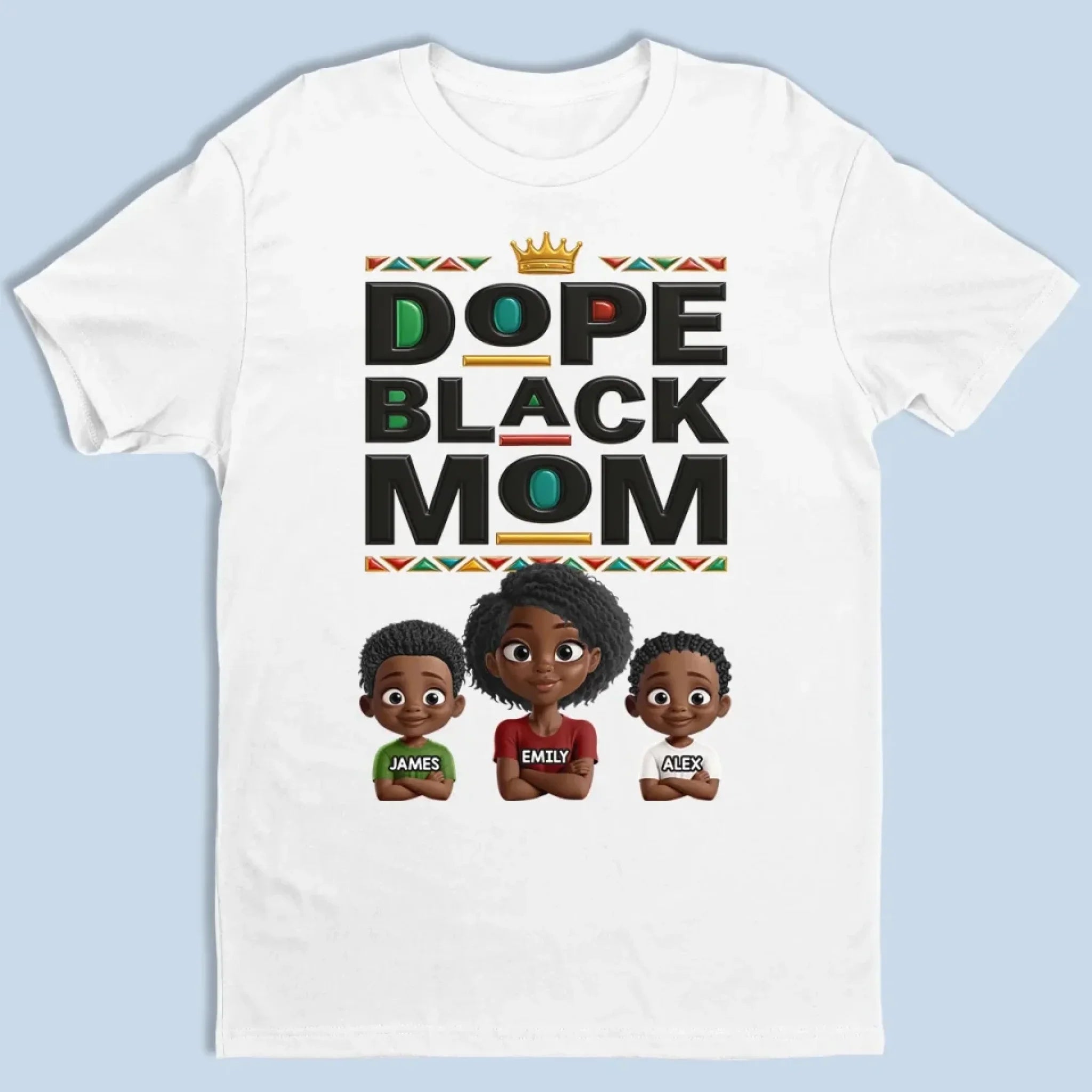 Raising Royalty With Love - Family Personalized Custom Unisex T-shirt, Premium T-shirt, Hoodie - Mother's Day, Gift For Mom