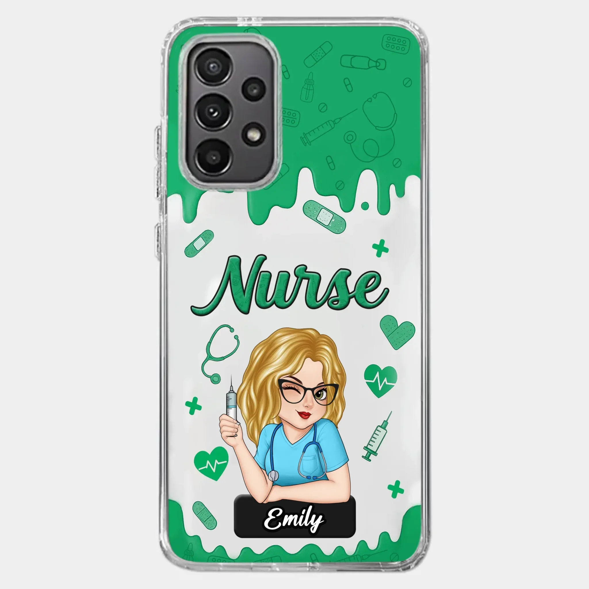 Born To Care, Trained To Heal - Nurse Personalized Custom Clear Phone Case - Appreciation, Thank You Gift, Nurse Life, Doctor Life