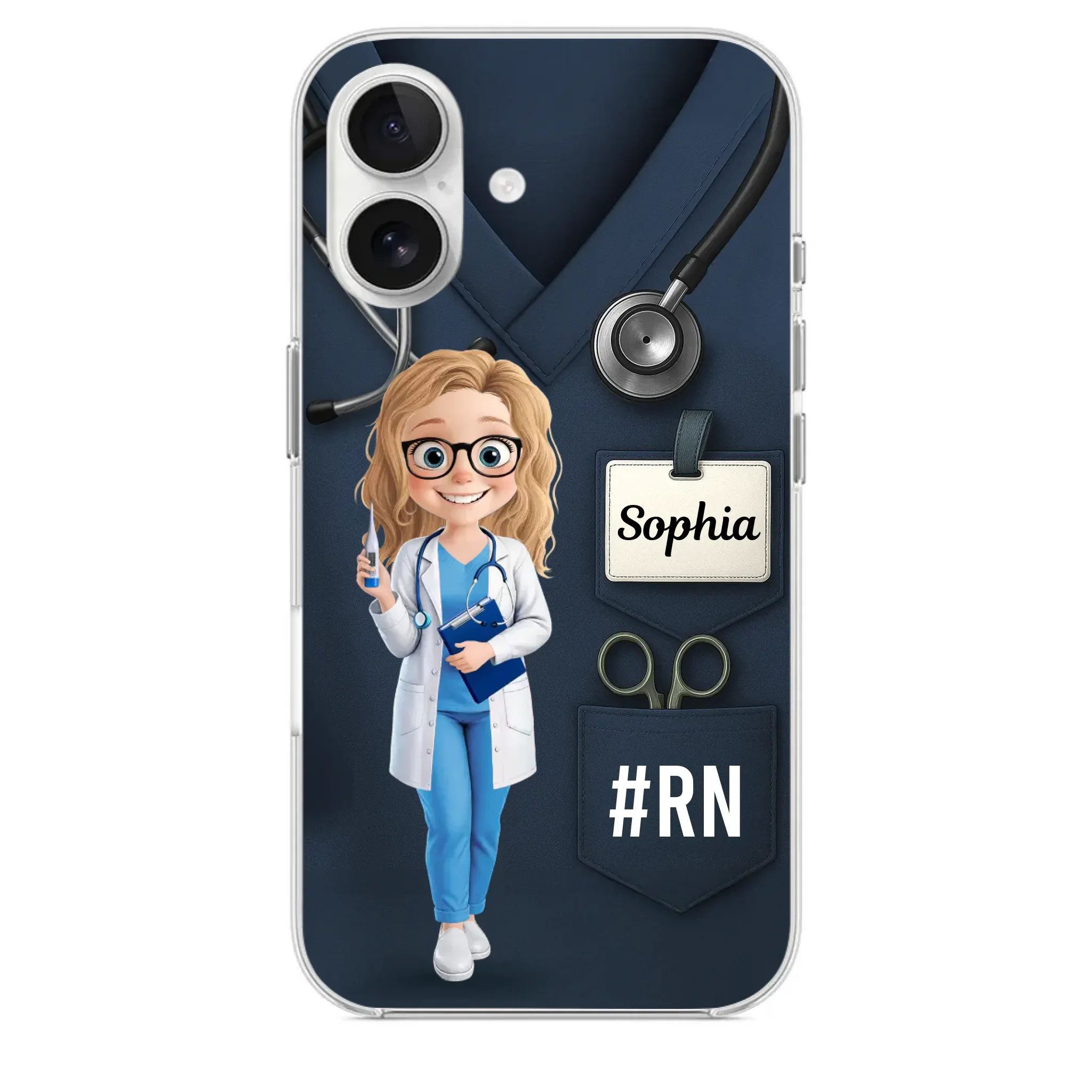 Caring Is My Superpower - Nurse Personalized Custom Clear Phone Case - Appreciation, Thank You Gift, Nurse Life, Doctor Life