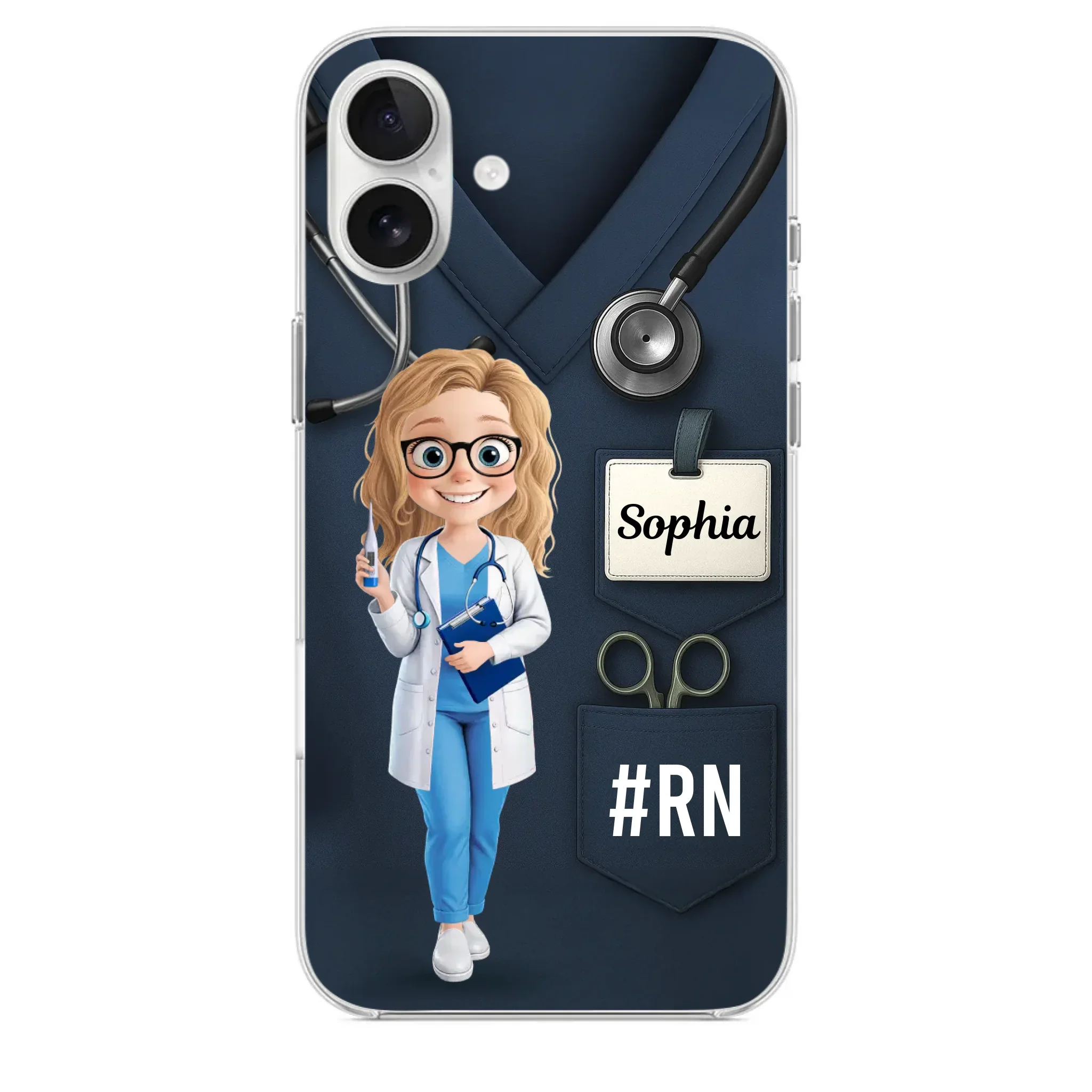 Caring Is My Superpower - Nurse Personalized Custom Clear Phone Case - Appreciation, Thank You Gift, Nurse Life, Doctor Life