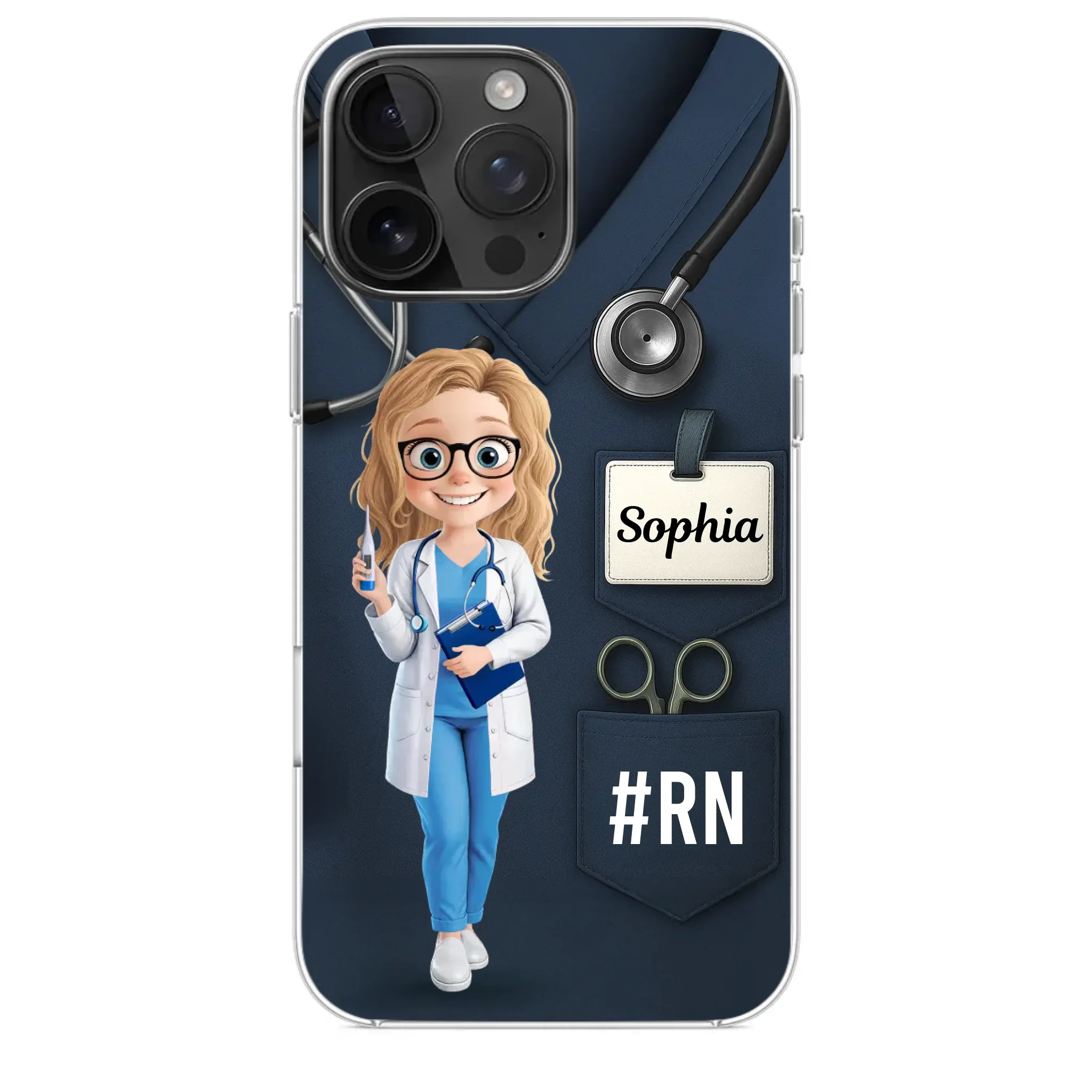 Caring Is My Superpower - Nurse Personalized Custom Clear Phone Case - Appreciation, Thank You Gift, Nurse Life, Doctor Life