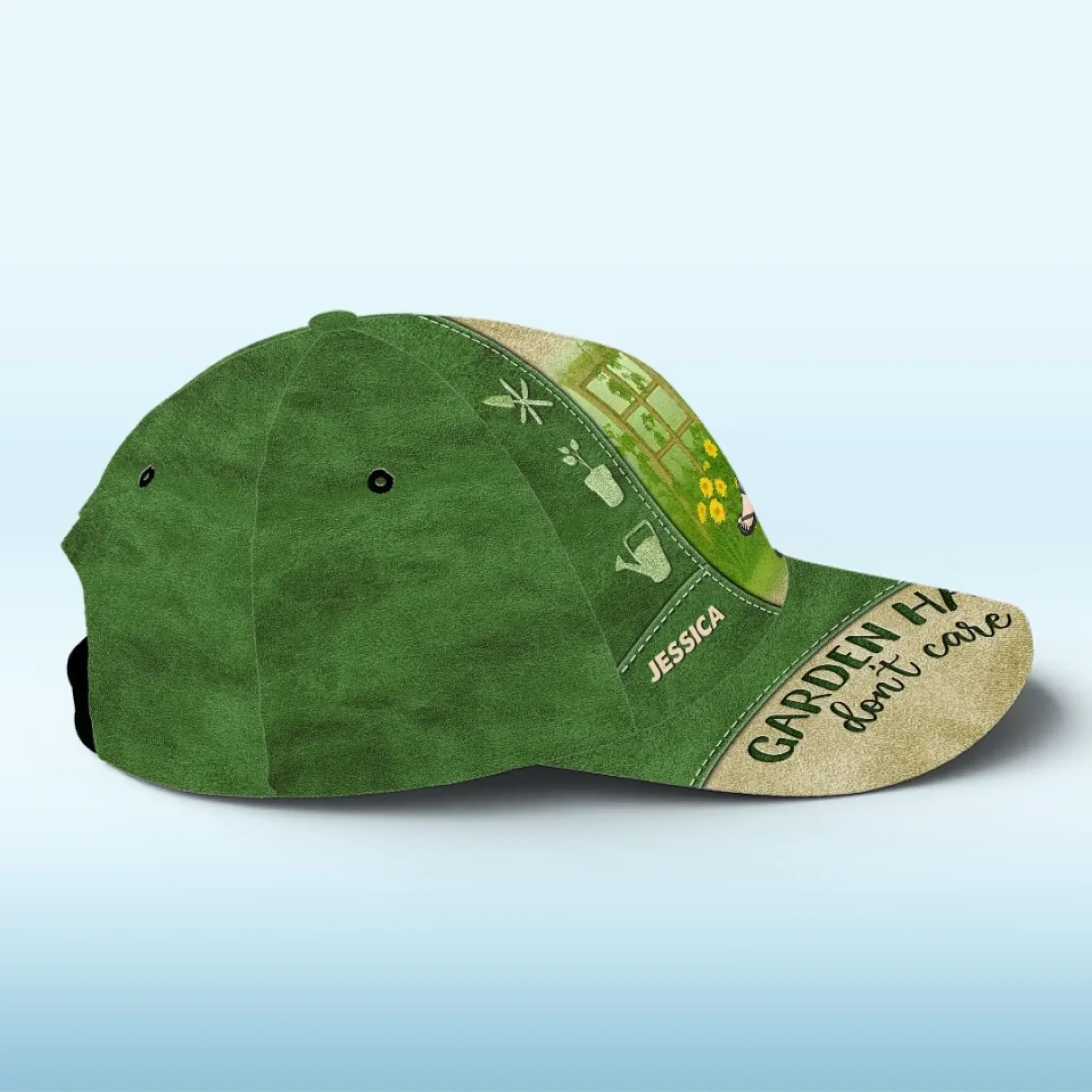 Gardening Is My Therapy - Family Personalized Custom Hat, All Over Print Classic Cap - Gift For Yourself, Best Friends, Siblings, Family Members, Gardening Lovers