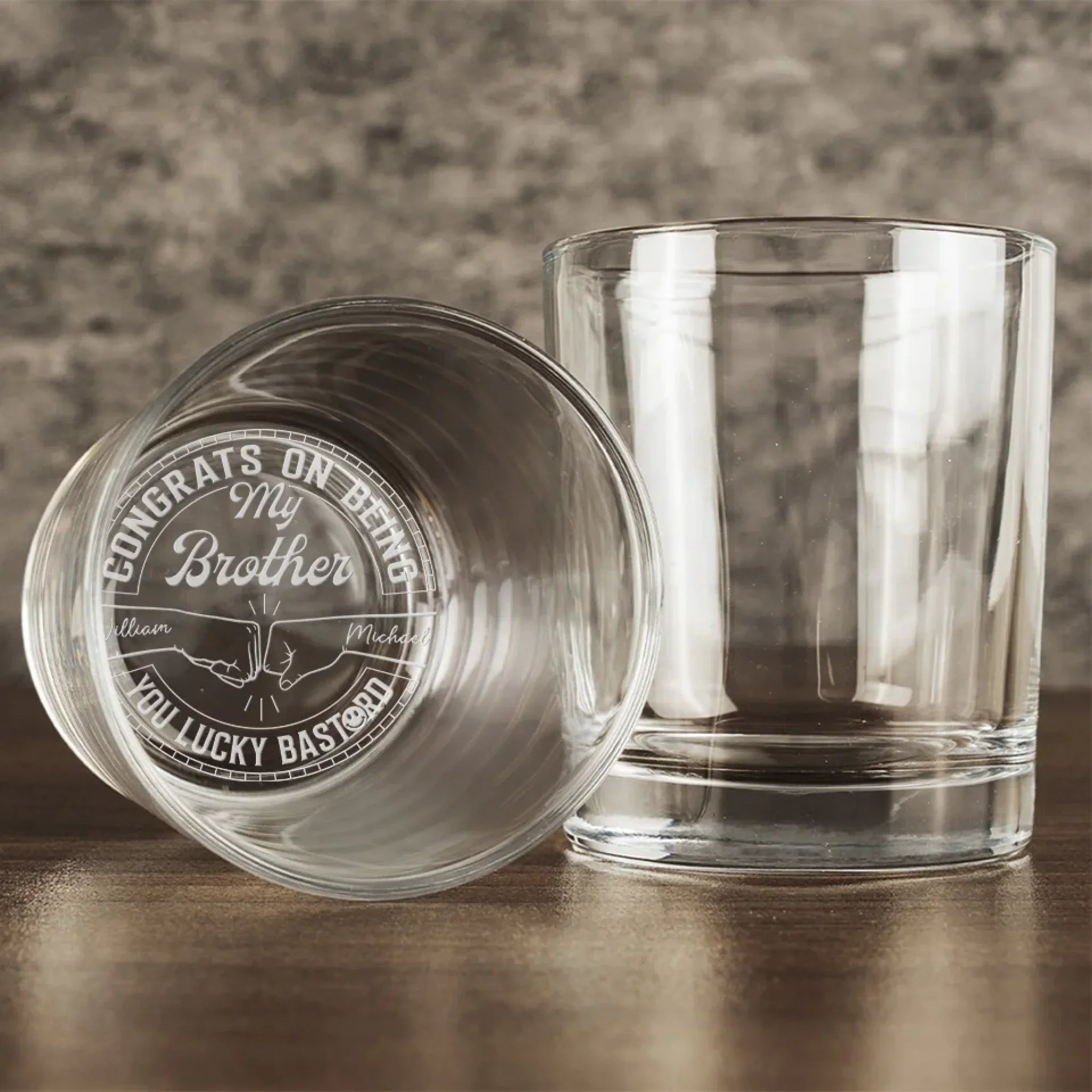 The Best Place To Be Is In The Hands Of Family - Family Personalized Custom Whiskey Glass - New Arrival, Gift For Family Members AMZ