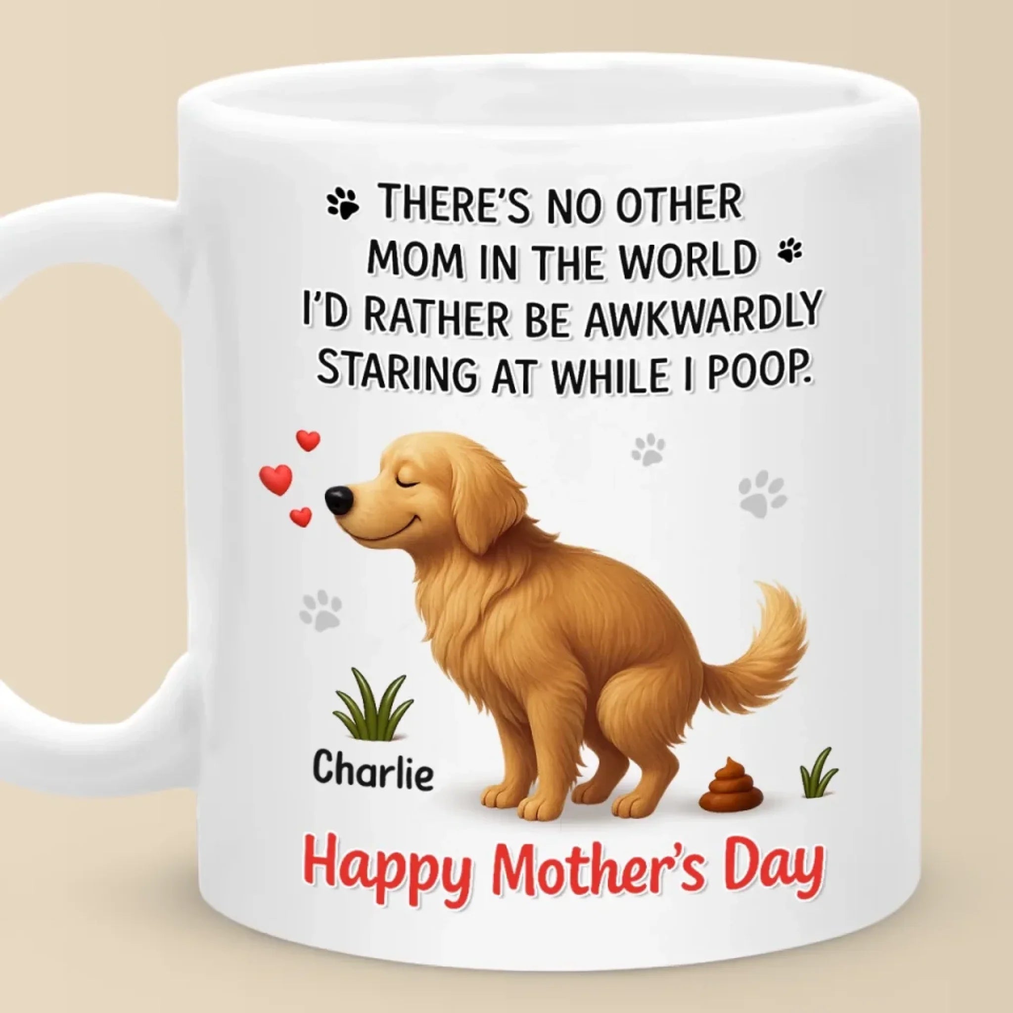 You're Not Just My Hooman, You're My Forever - Dog Personalized Custom Mug - Mother's Day, Gift For Pet Owners, Pet Lovers