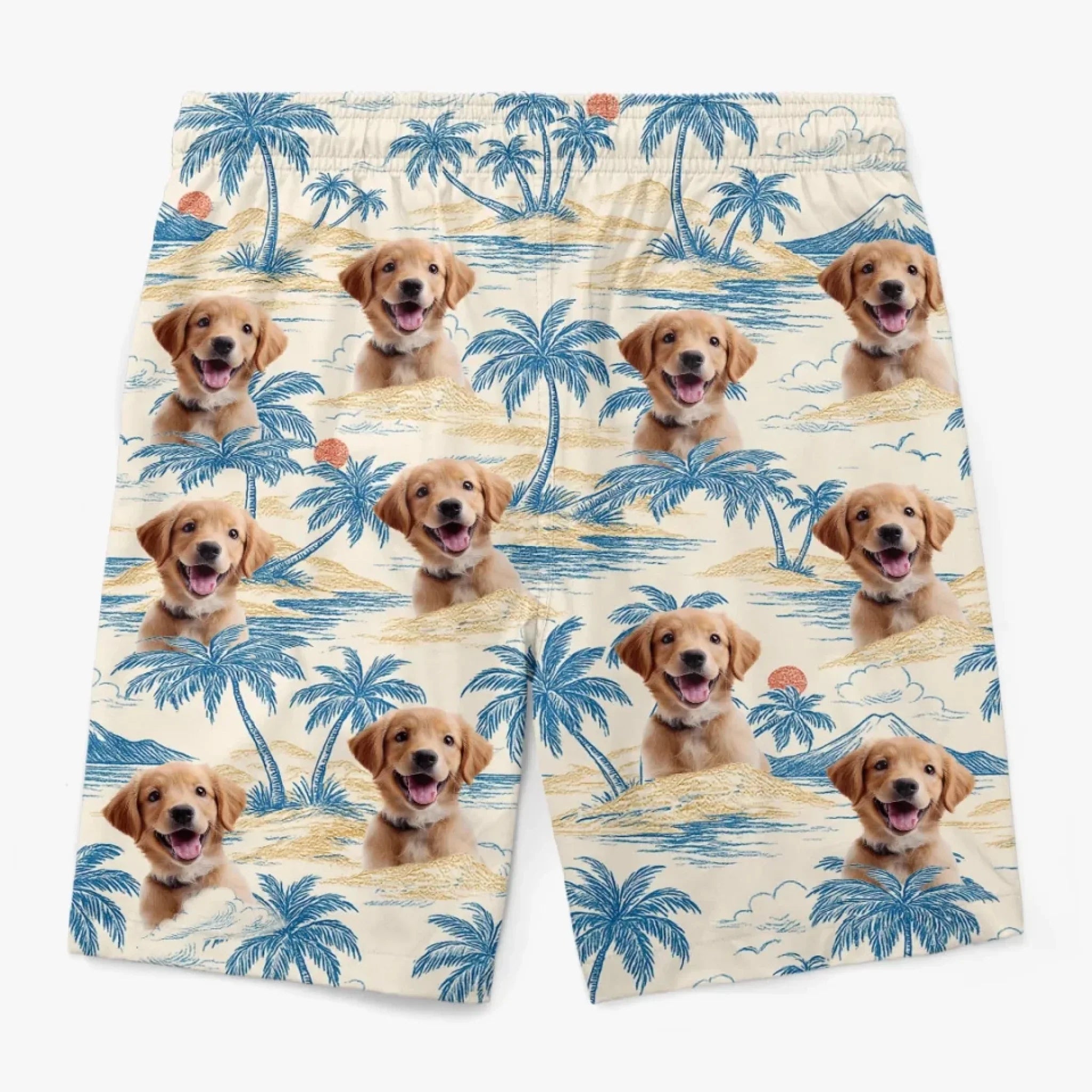 Custom Photo Tropic Like It’s Paw-Sible - Dog & Cat Personalized Custom Tropical Hawaiian Aloha Men Beach Shorts - Summer Vacation Gift For Pet Owners, Pet Lovers