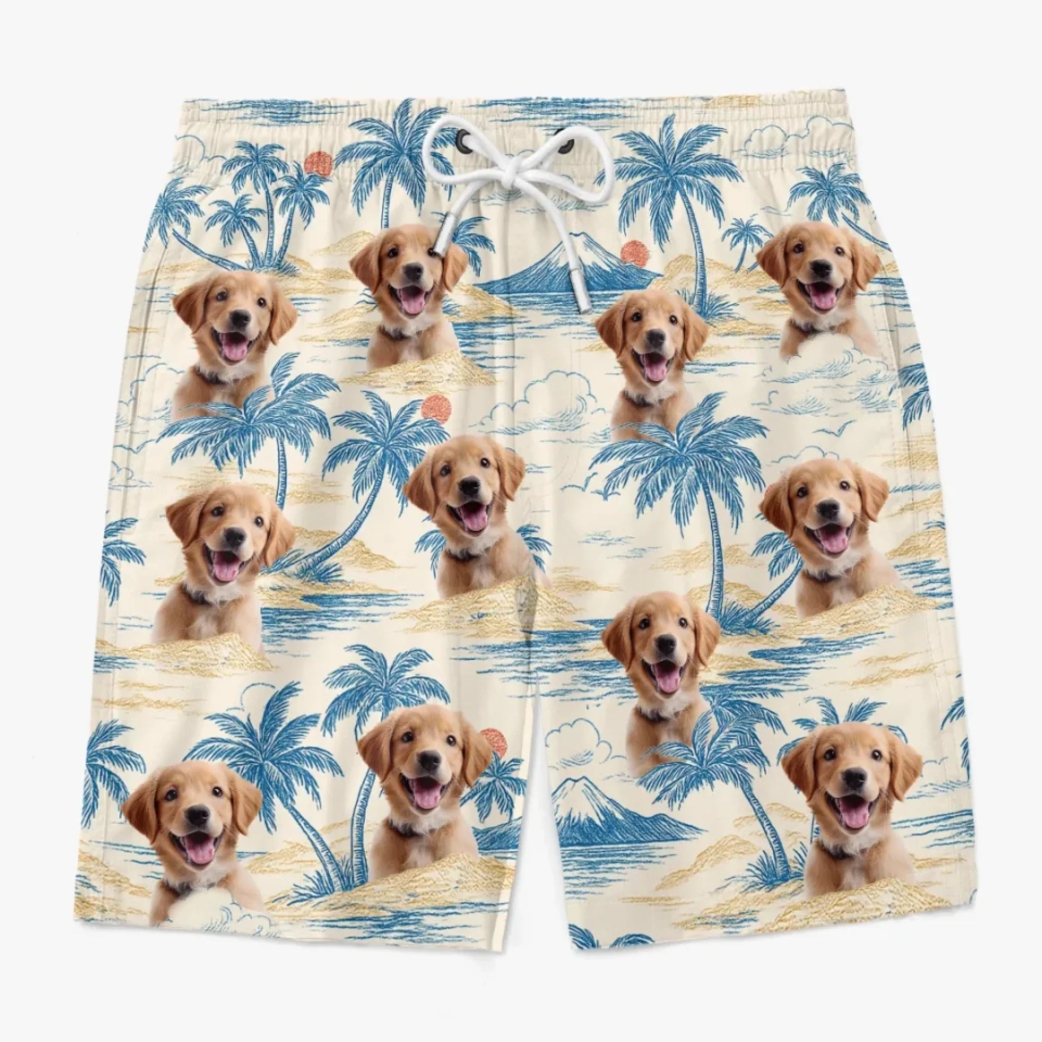 Custom Photo Tropic Like It’s Paw-Sible - Dog & Cat Personalized Custom Tropical Hawaiian Aloha Men Beach Shorts - Summer Vacation Gift For Pet Owners, Pet Lovers