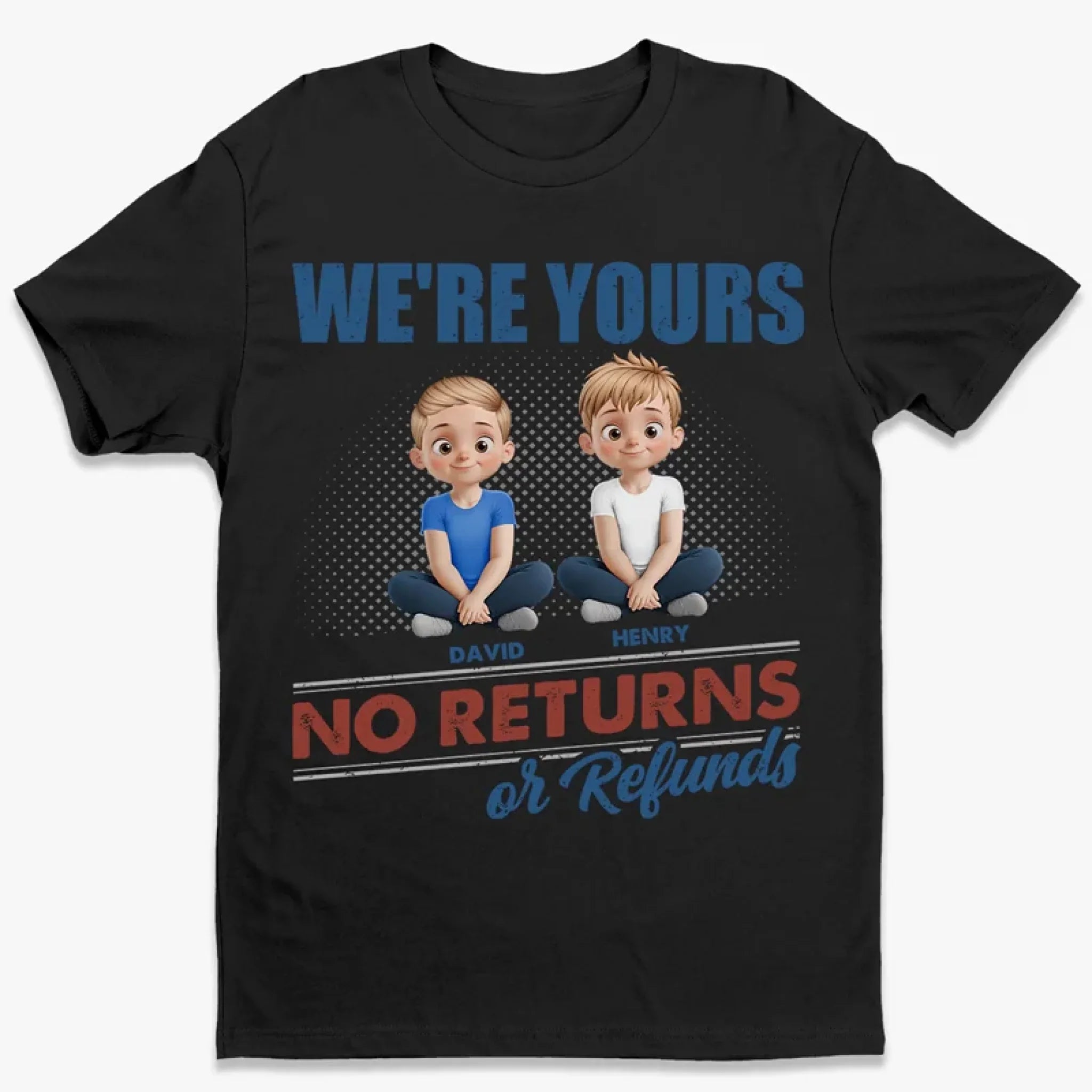 We Came With No Receipt - Family Personalized Custom Unisex T-shirt, Premium T-shirt, Hoodie - Mother's Day, Gift For Mom, Grandma