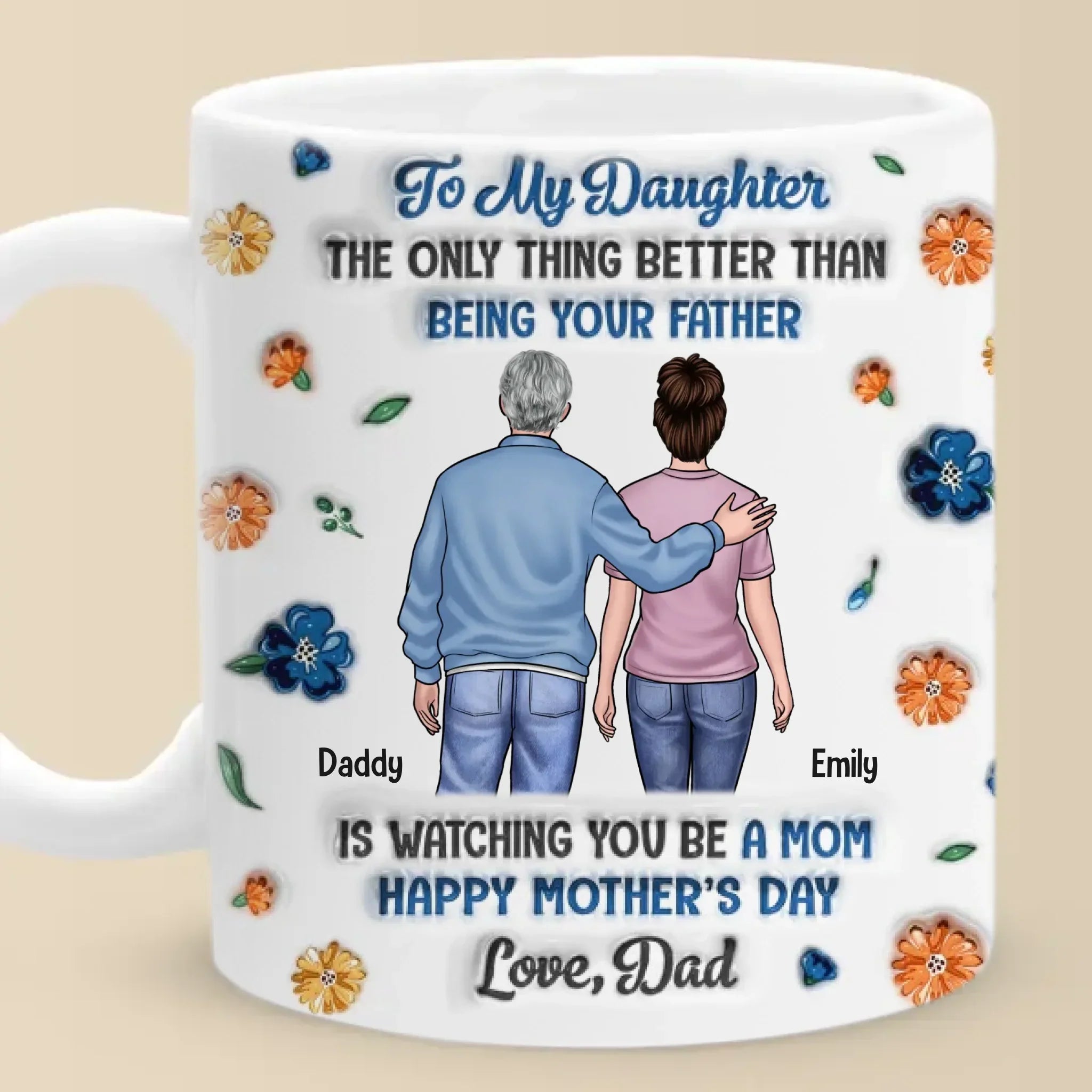 Seeing You Become A Mom Is My Greatest Joy - Family Personalized Custom 3D Inflated Effect Printed Mug - Mother's Day, Gift For Dad, Daughter