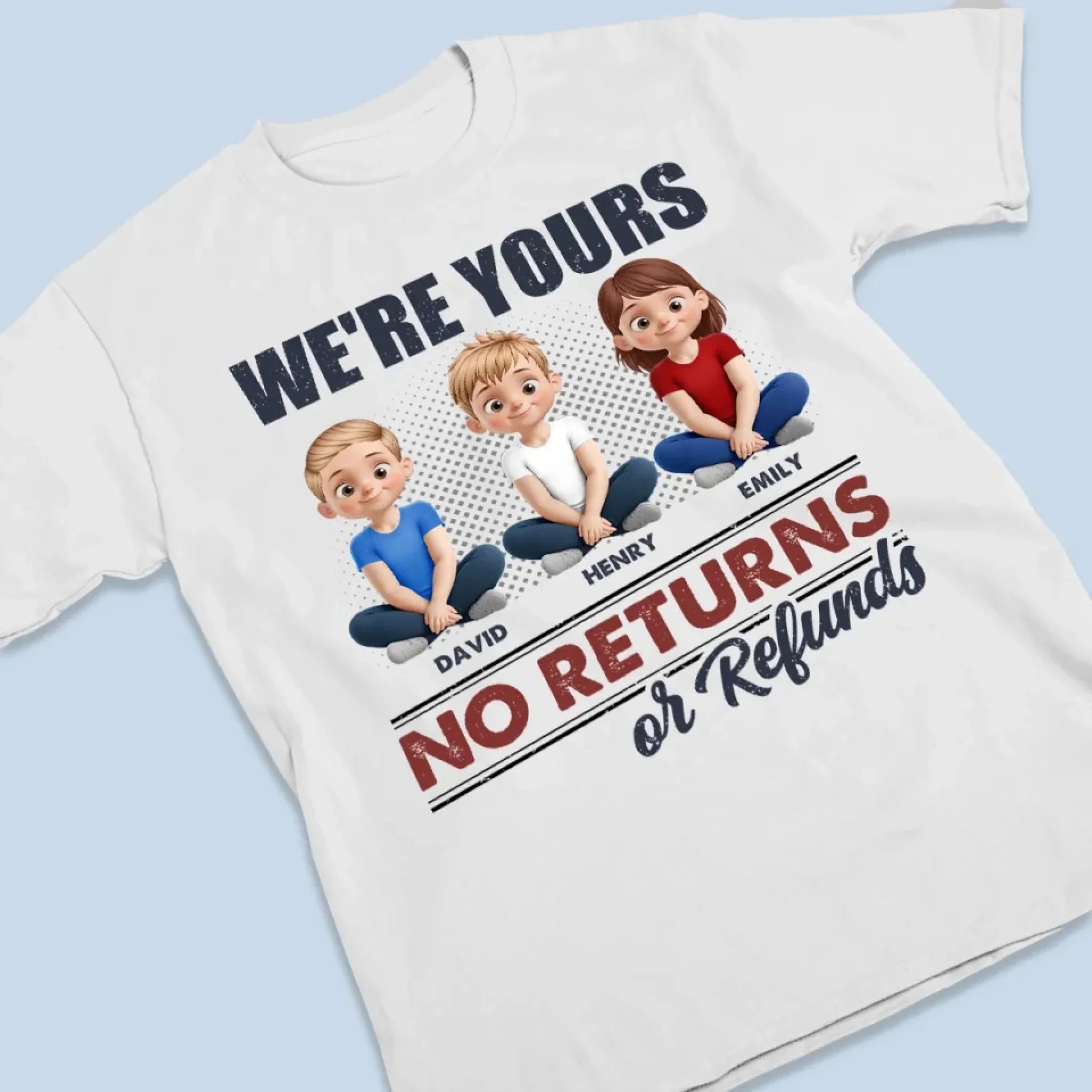 Certified Chaos, No Exchanges - Family Personalized Custom Unisex T-shirt, Premium T-shirt, Hoodie - Mother's Day, Gift For Mom, Grandma
