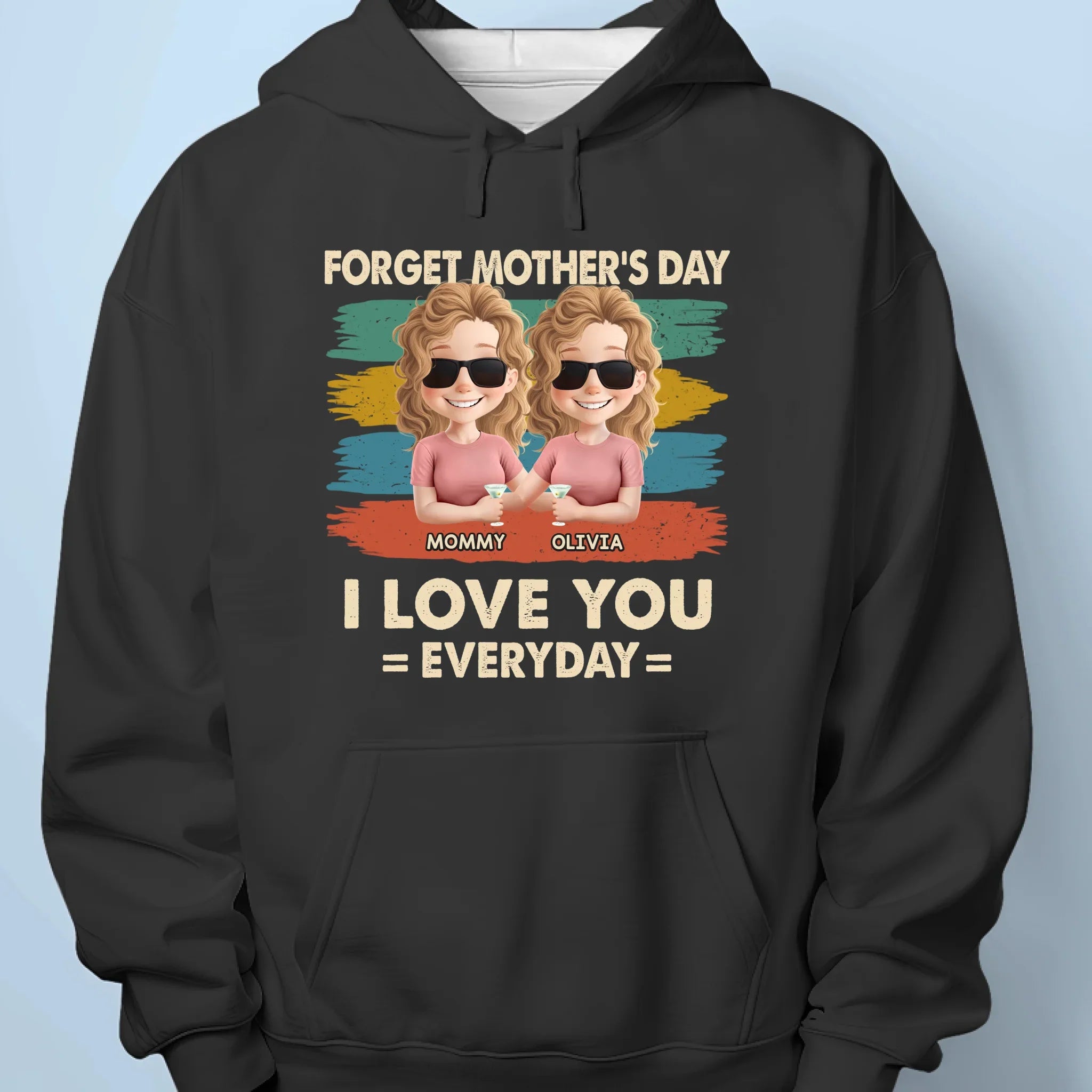 No Calendar Needed To Love You - Family Personalized Custom Unisex T-shirt, Premium T-shirt, Hoodie - Mother's Day, Gift For Mom