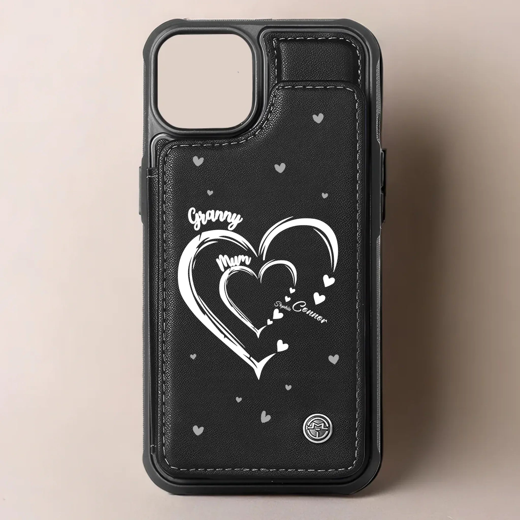 Nothing Compares To Seeing You Shine As A Mom - Family Personalized Custom Leather Flip Wallet Phone Case - Mother's Day Gift For Mom, Grandma