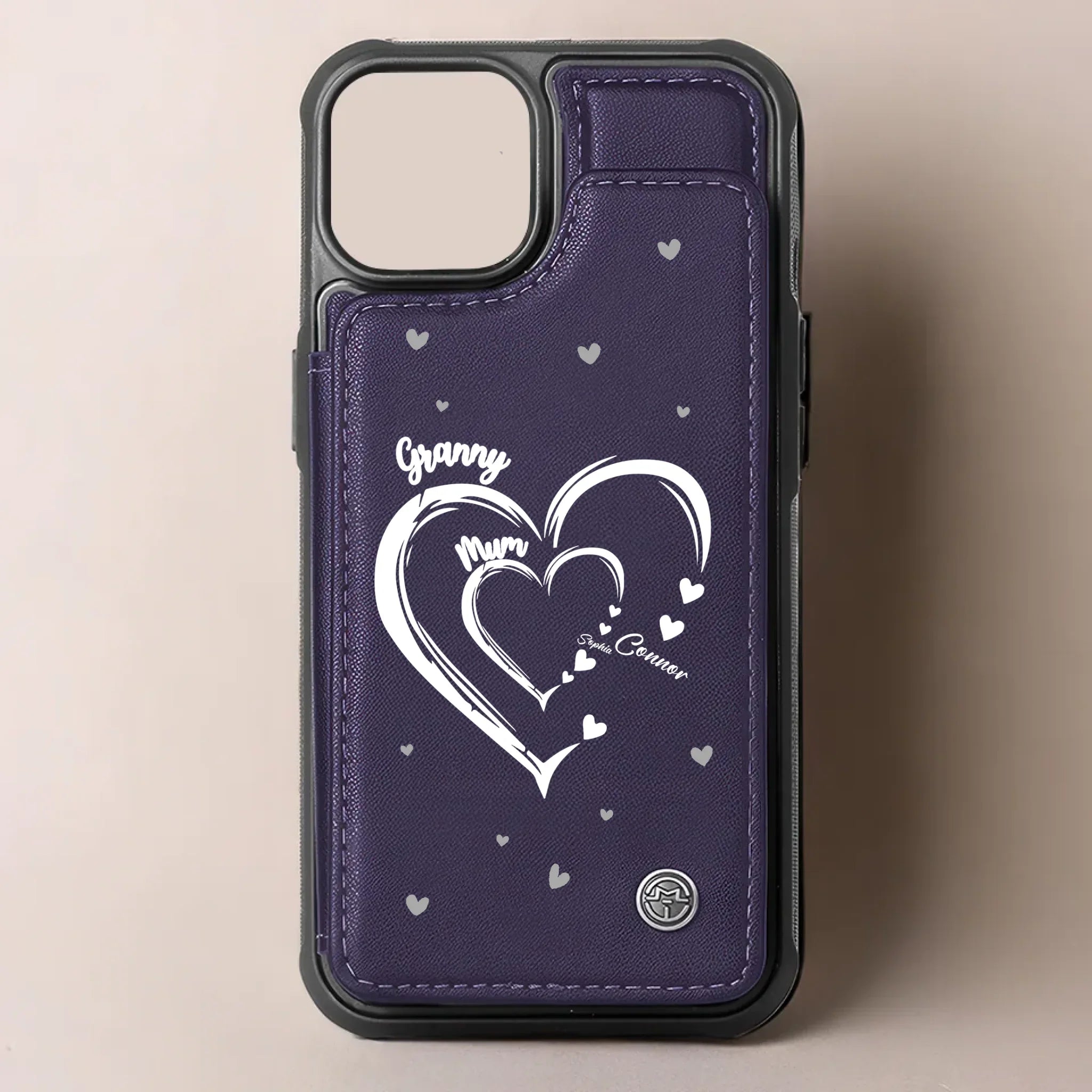 Nothing Compares To Seeing You Shine As A Mom - Family Personalized Custom Leather Flip Wallet Phone Case - Mother's Day Gift For Mom, Grandma