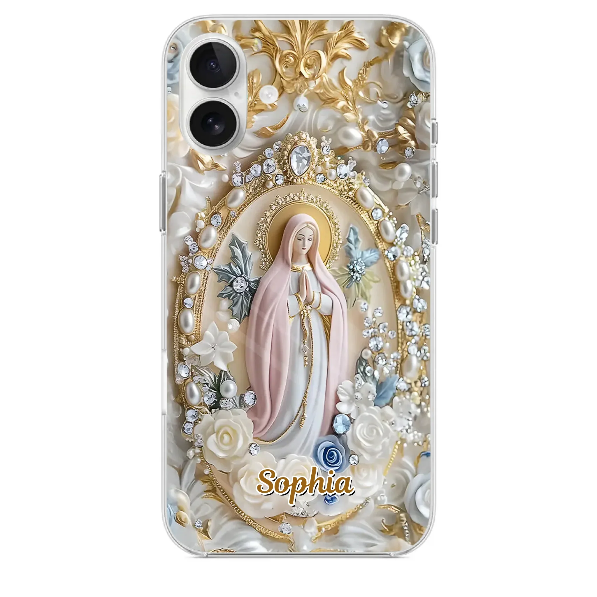 In Love And Faith - Family Personalized Custom 3D Inflated Effect Printed Clear Phone Case - Gift For Yourself, Best Friends, Siblings, Family Members
