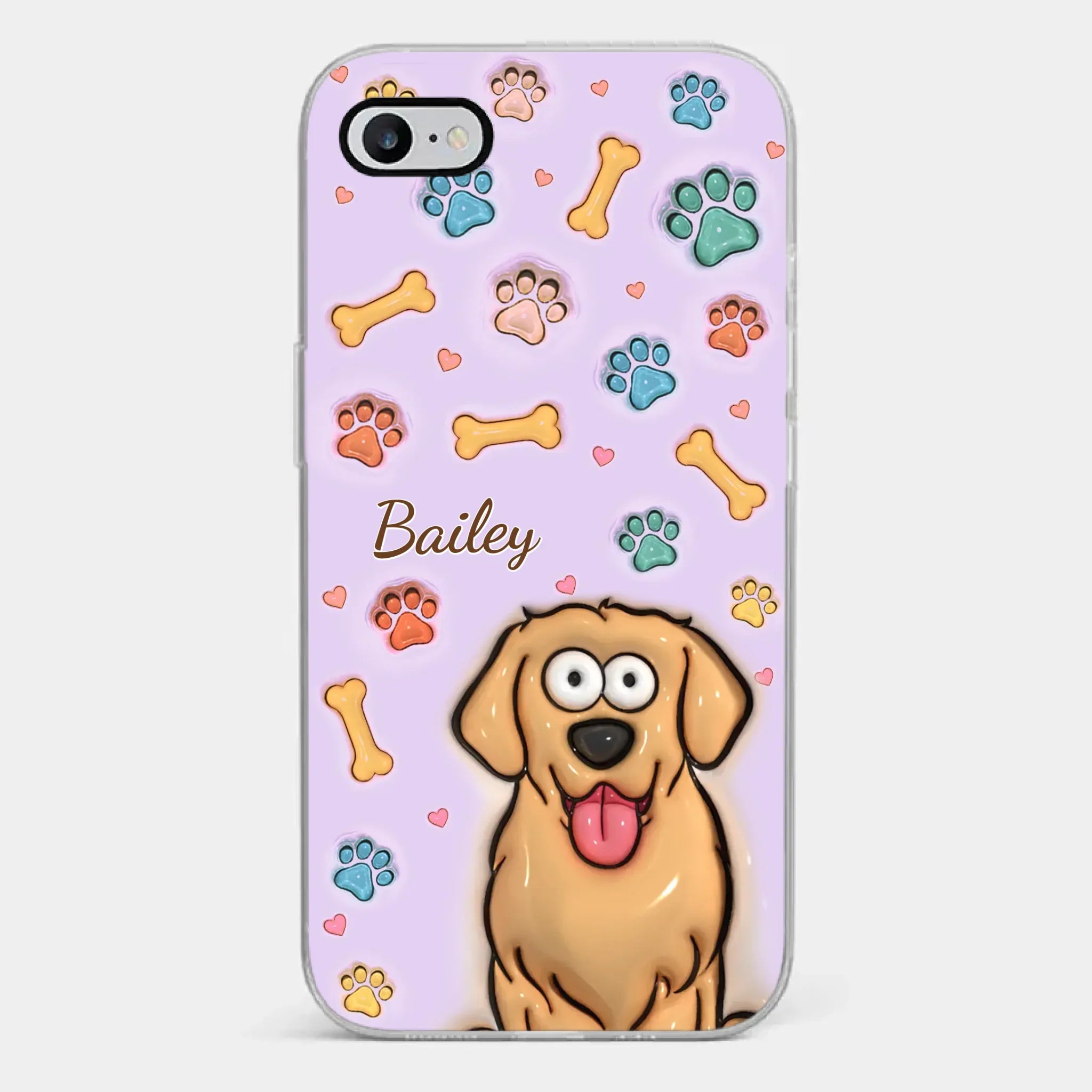 All You Need Is Love And A Dog - Dog & Cat Personalized Custom 3D Inflated Effect Printed Clear Phone Case - Gift For Pet Owners, Pet Lovers