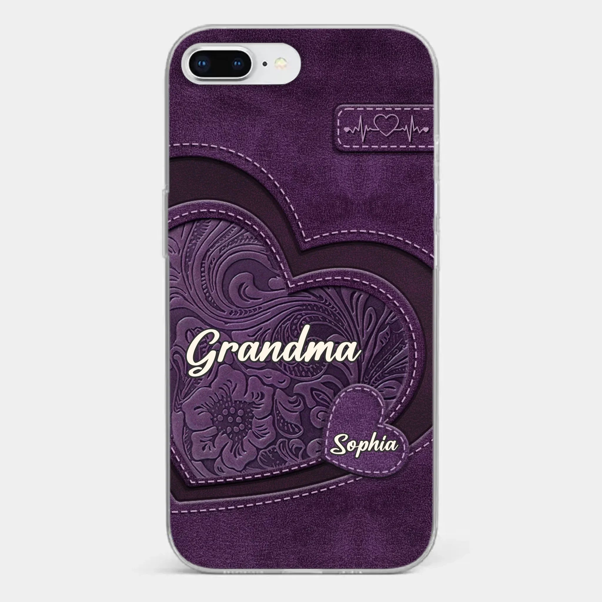 Grandma, Your Love Has Shaped Me In Lasting Ways - Family Personalized Custom Clear Phone Case - Gift For Mom, Grandma