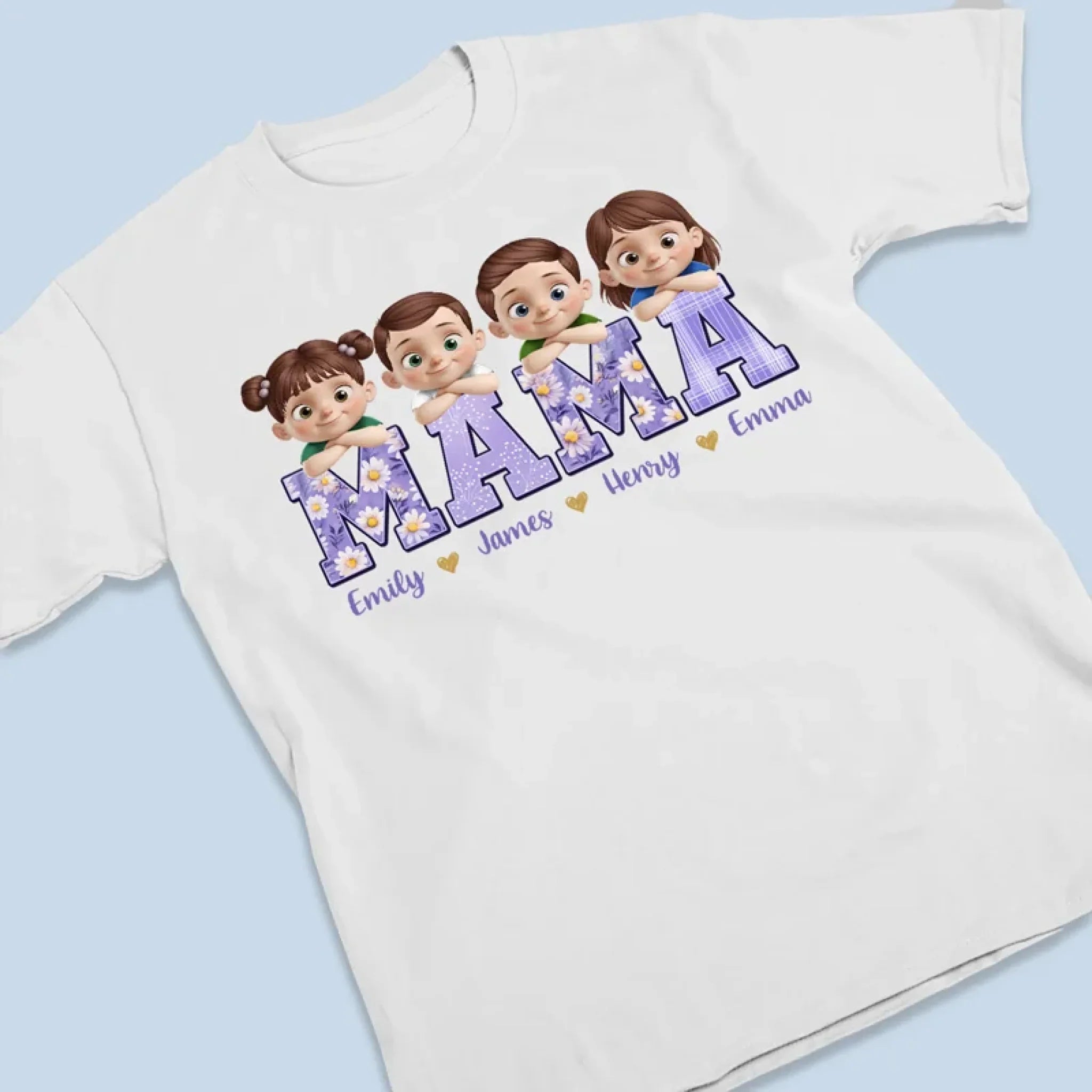 Love Grows Here - Family Personalized Custom Unisex T-shirt, Premium T-shirt, Hoodie - Mother's Day, Gift For Mom, Grandma
