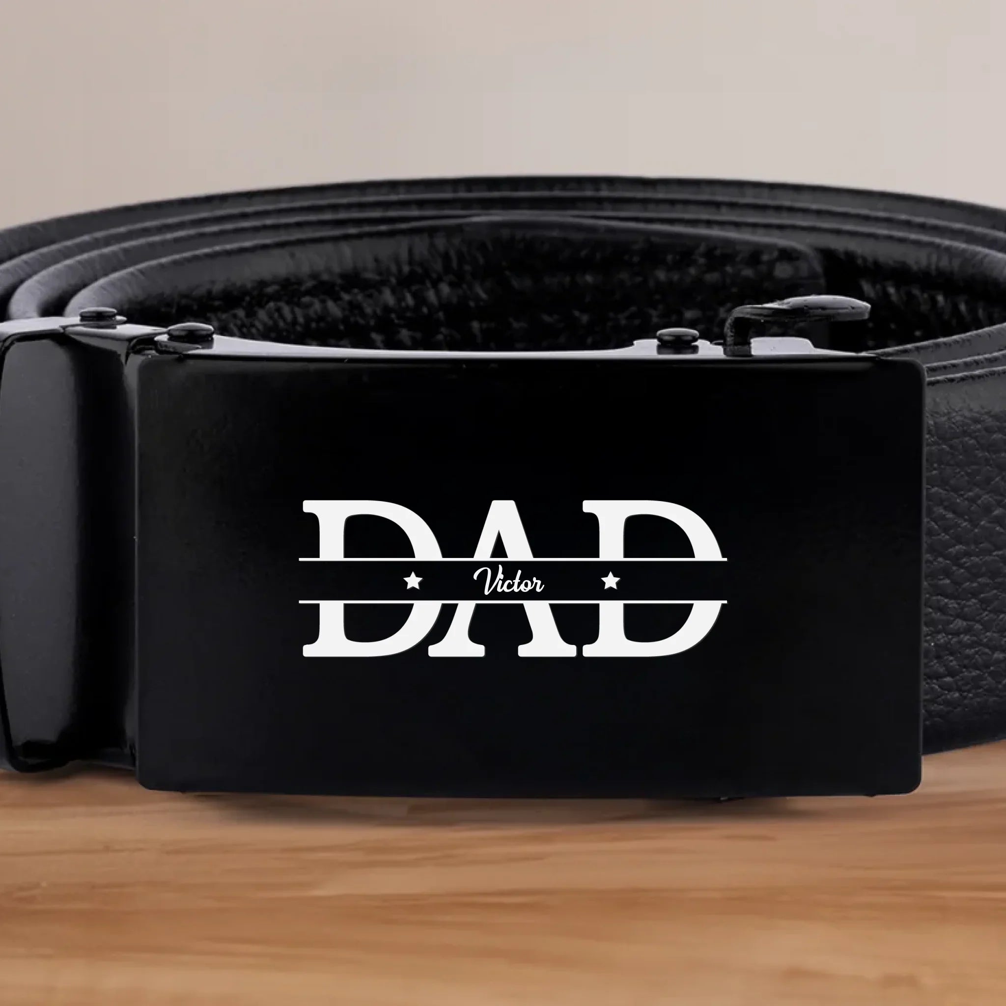 Built By Love, Held By Dad - Family Personalized Custom Printed Belt Buckle - Father's Day, Gift For Dad, Grandpa