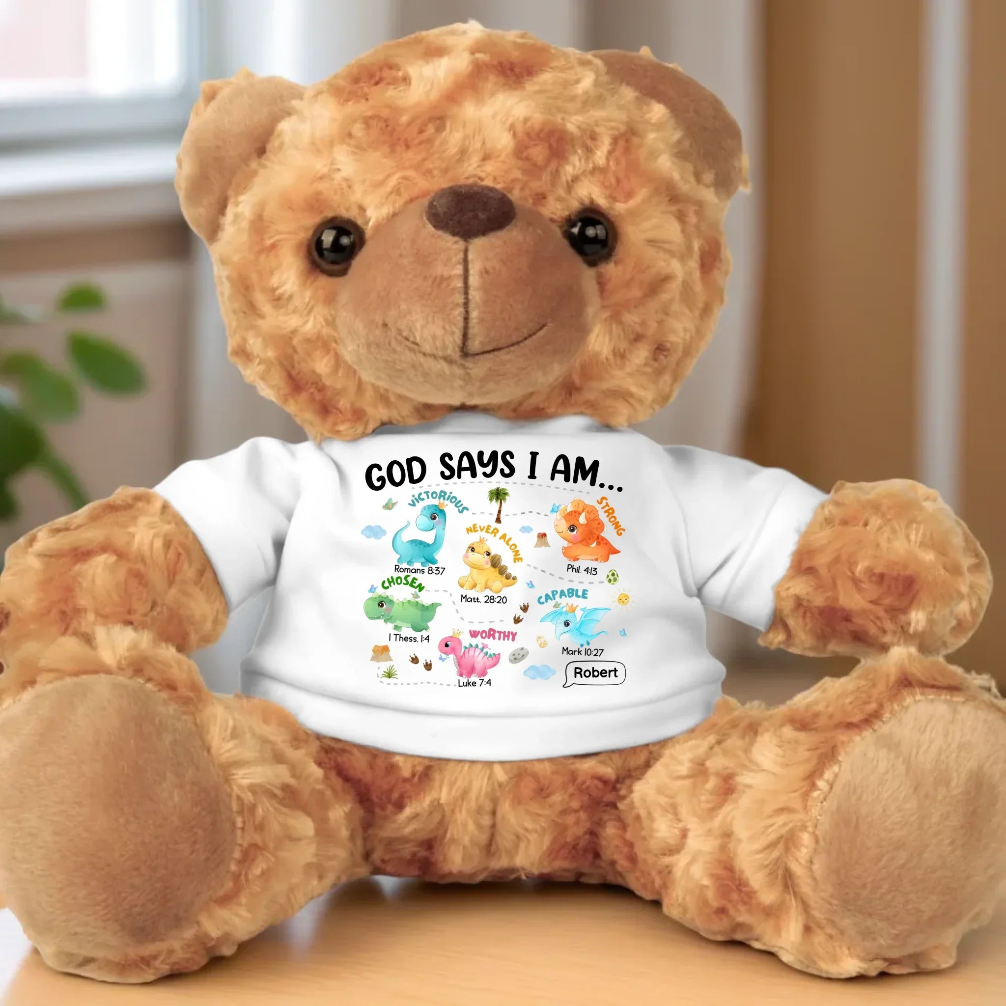 Our Little Blessing From Above - Family Personalized Custom Teddy Bear Plush - Father's Day, Gift For Family Members