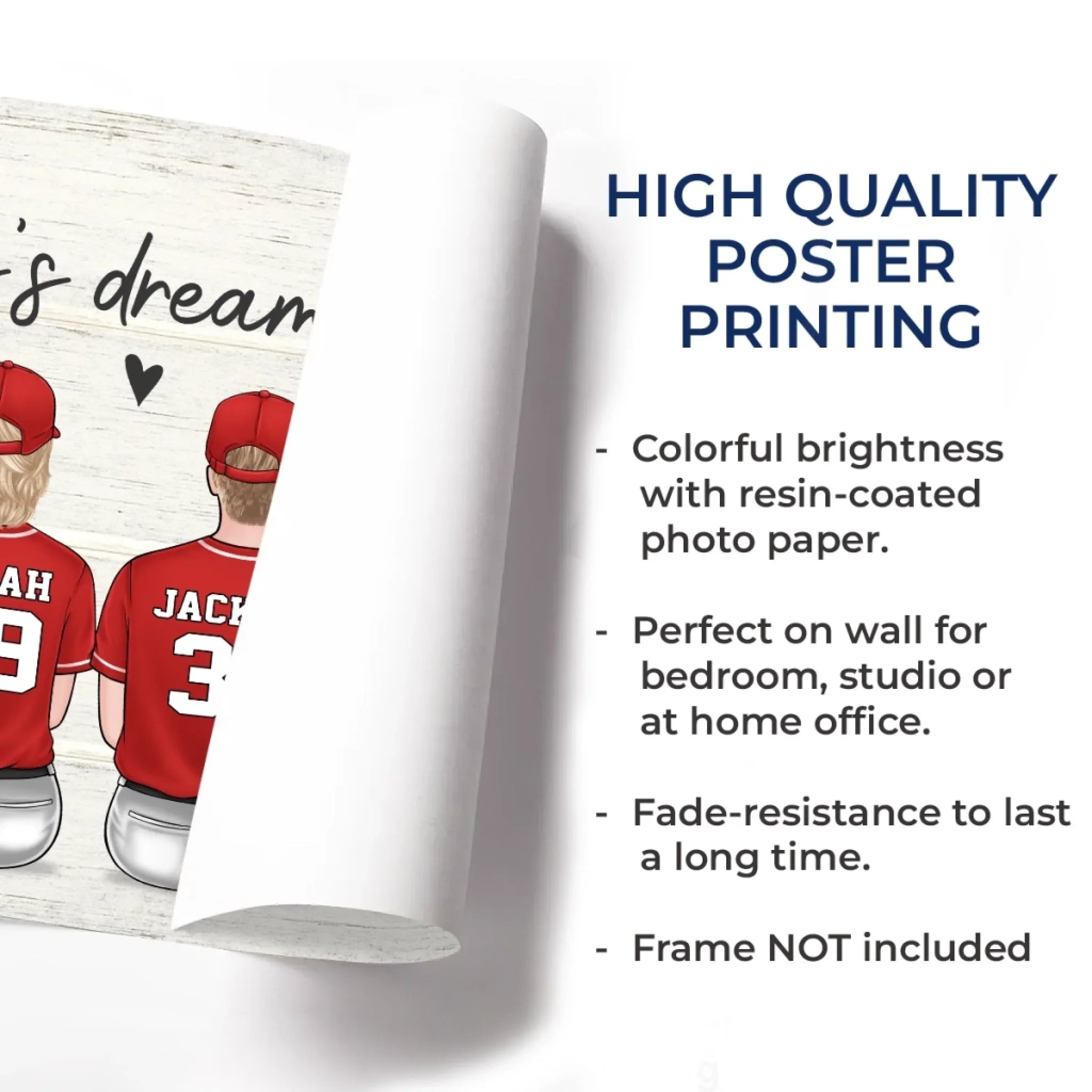 Family, The Ultimate Winning Team - Family Personalized Custom Horizontal Poster - Father's Day, Gift For Dad, Sport Lovers, Sport Players