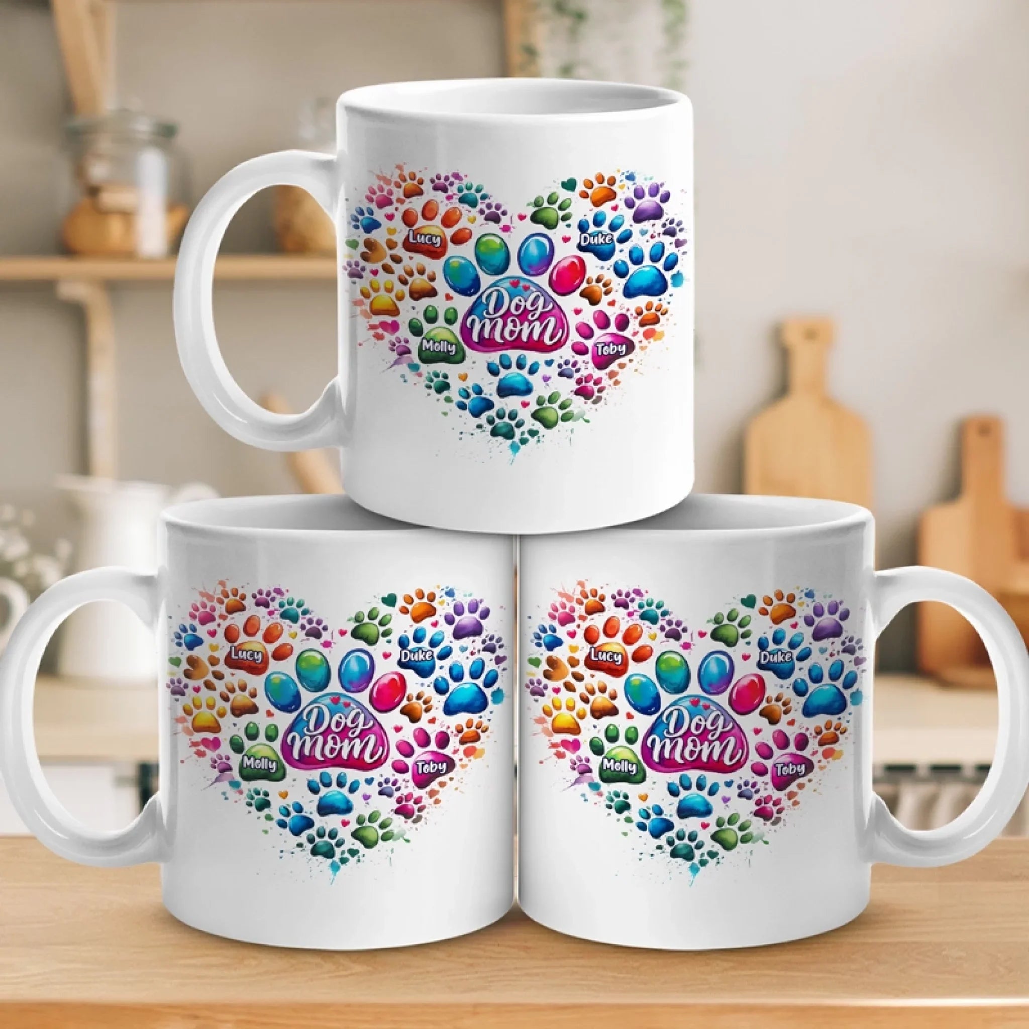 Fur Babies, Full Heart - Dog & Cat Personalized Custom Mug - Mother's Day, Gift For Pet Owners, Pet Lovers