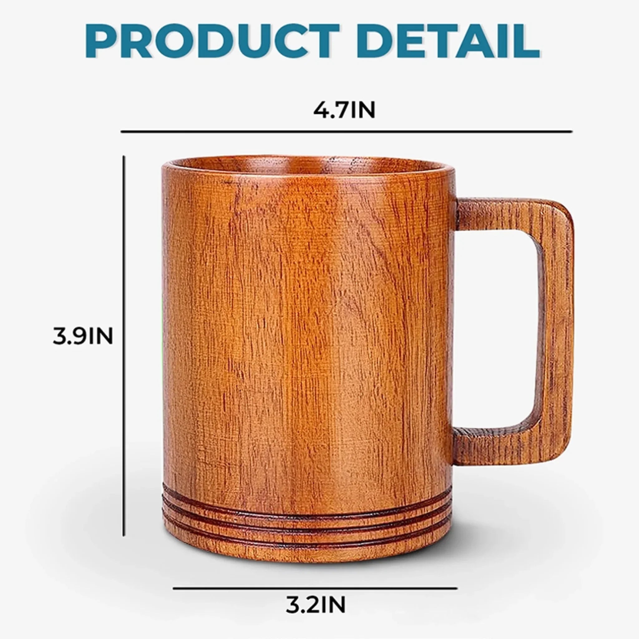 Thanks For Picking Up My Poop. Love Ya - Dog Personalized Custom Wooden Mug - Father's Day, Gift For Dad, Pet Owners, Pet Lovers