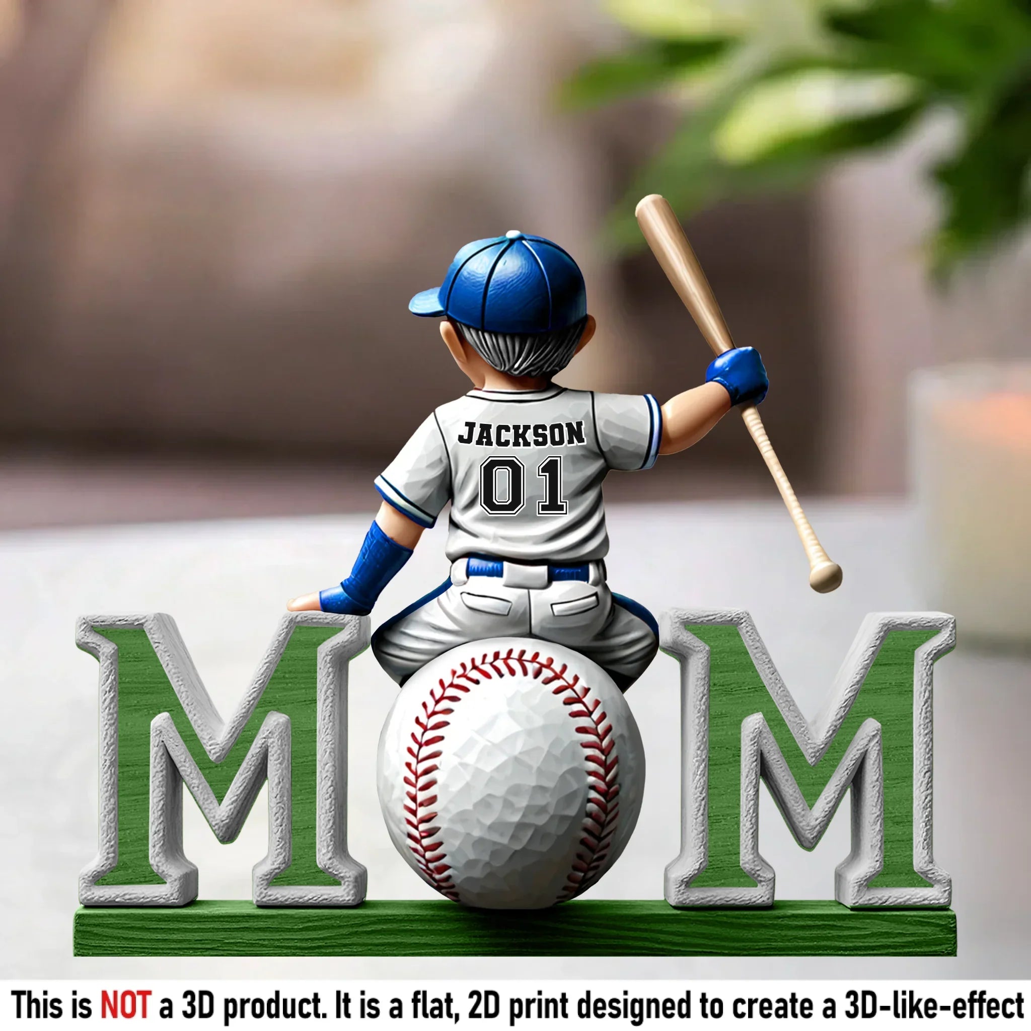 Home Run Love For Mom - Family Personalized Custom Acrylic Plaque Custom Shape - Mother's Day, House Warming Gift For Mom, Sport Lovers, Sport Players