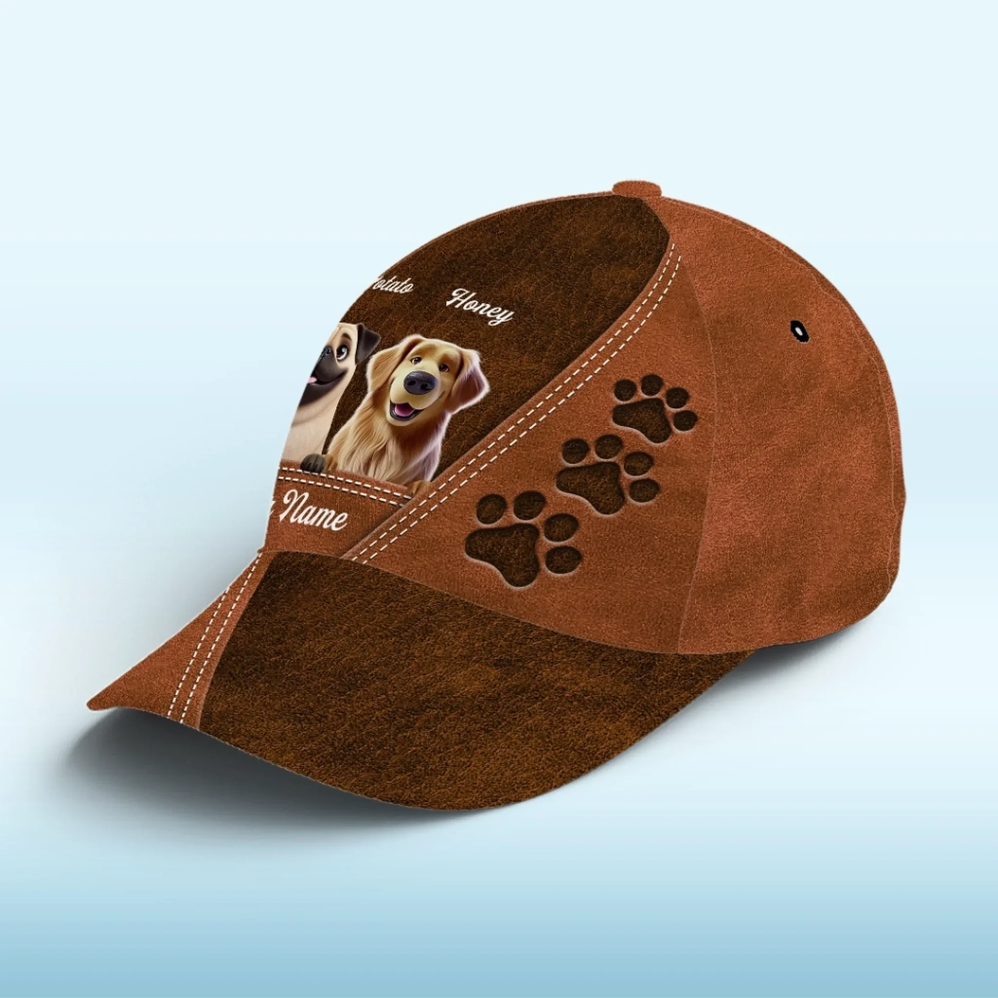 Paws Up, Heads High - Dog Personalized Custom Hat, All Over Print Classic Cap - Father's Day, Gift For Pet Owners, Pet Lovers