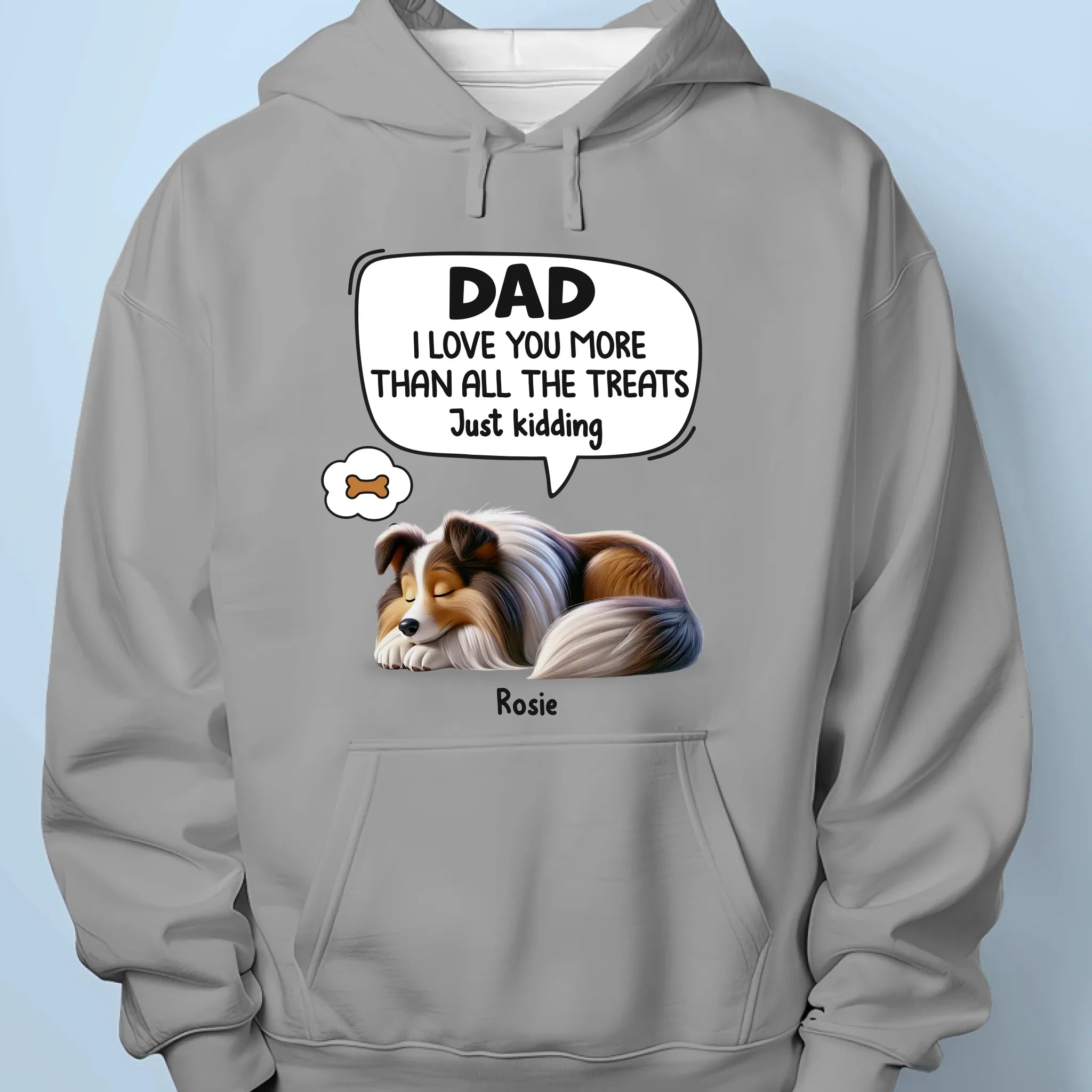 I Love You Almost As Much As I Love Snacks - Dog Personalized Custom Unisex T-shirt, Premium T-shirt, Hoodie - Father's Day, Gift For Dad, Pet Owners, Pet Lovers