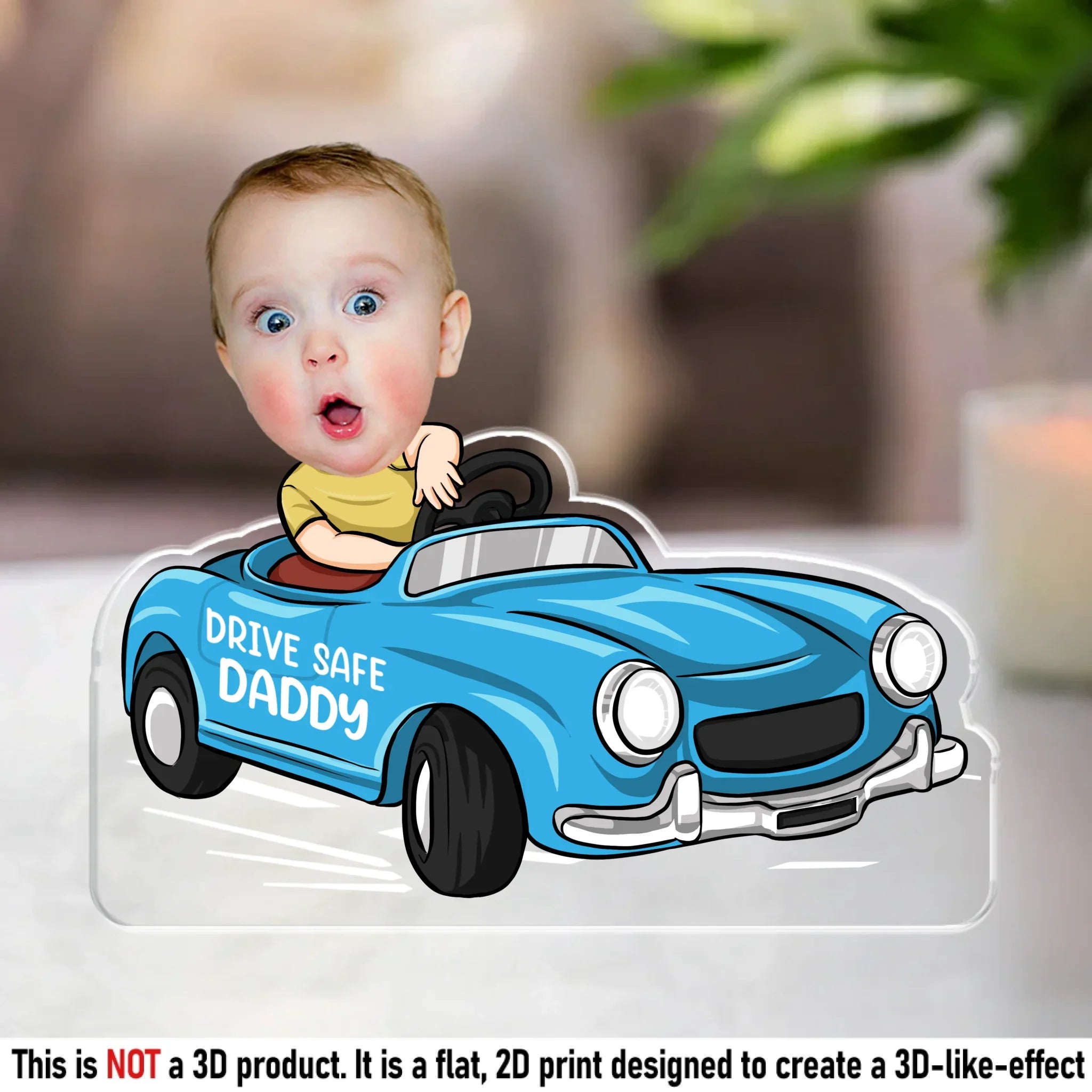 Custom Photo Stay Safe For Your Rookie - Family Personalized Custom Acrylic Plaque Custom Shape - Father's Day, Gift For Dad, Grandpa