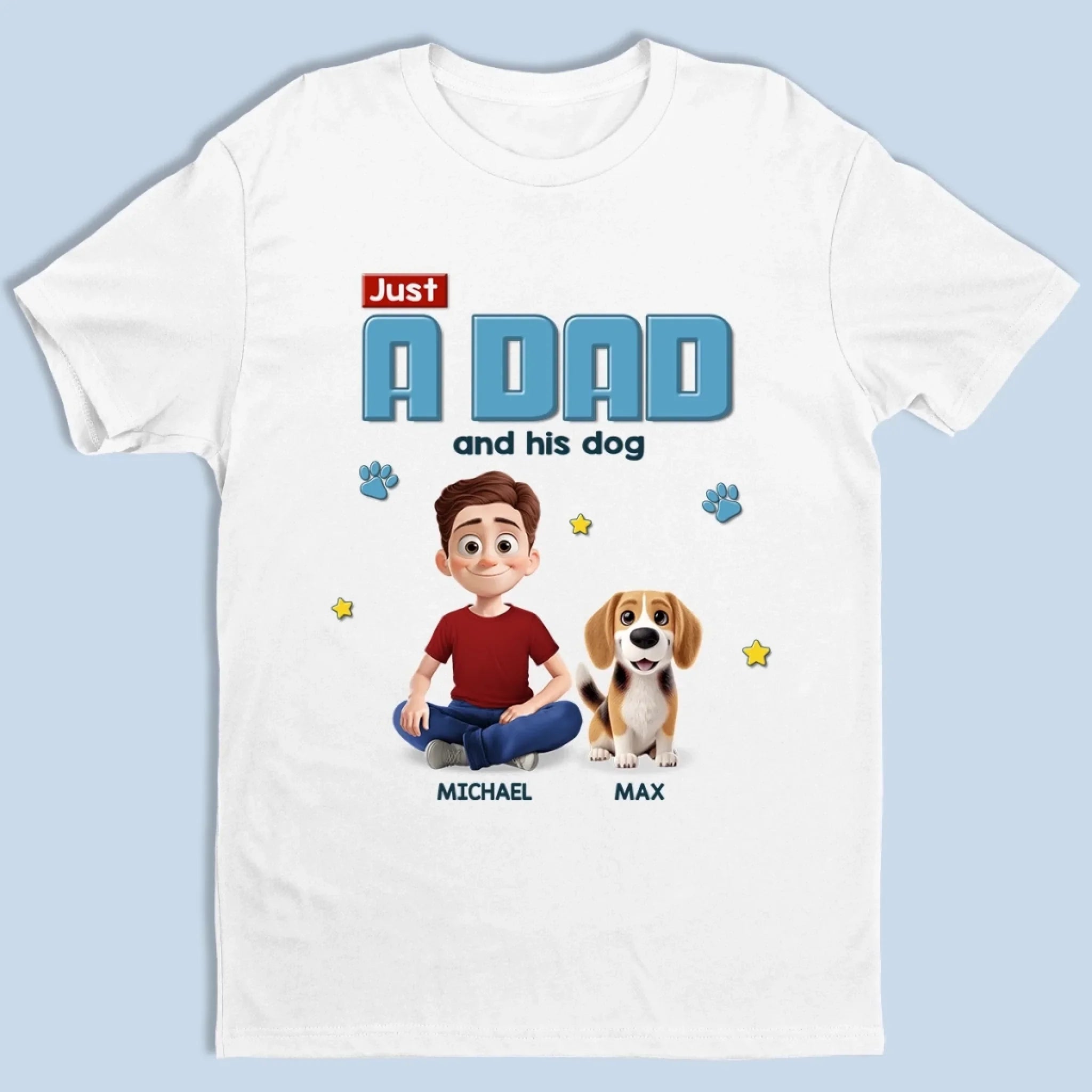 Dog Hair, Don’t Care Just Love - Dog Personalized Custom Unisex T-shirt, Premium T-shirt, Hoodie - Father's Day, Gift For Dad, Pet Owners, Pet Lovers