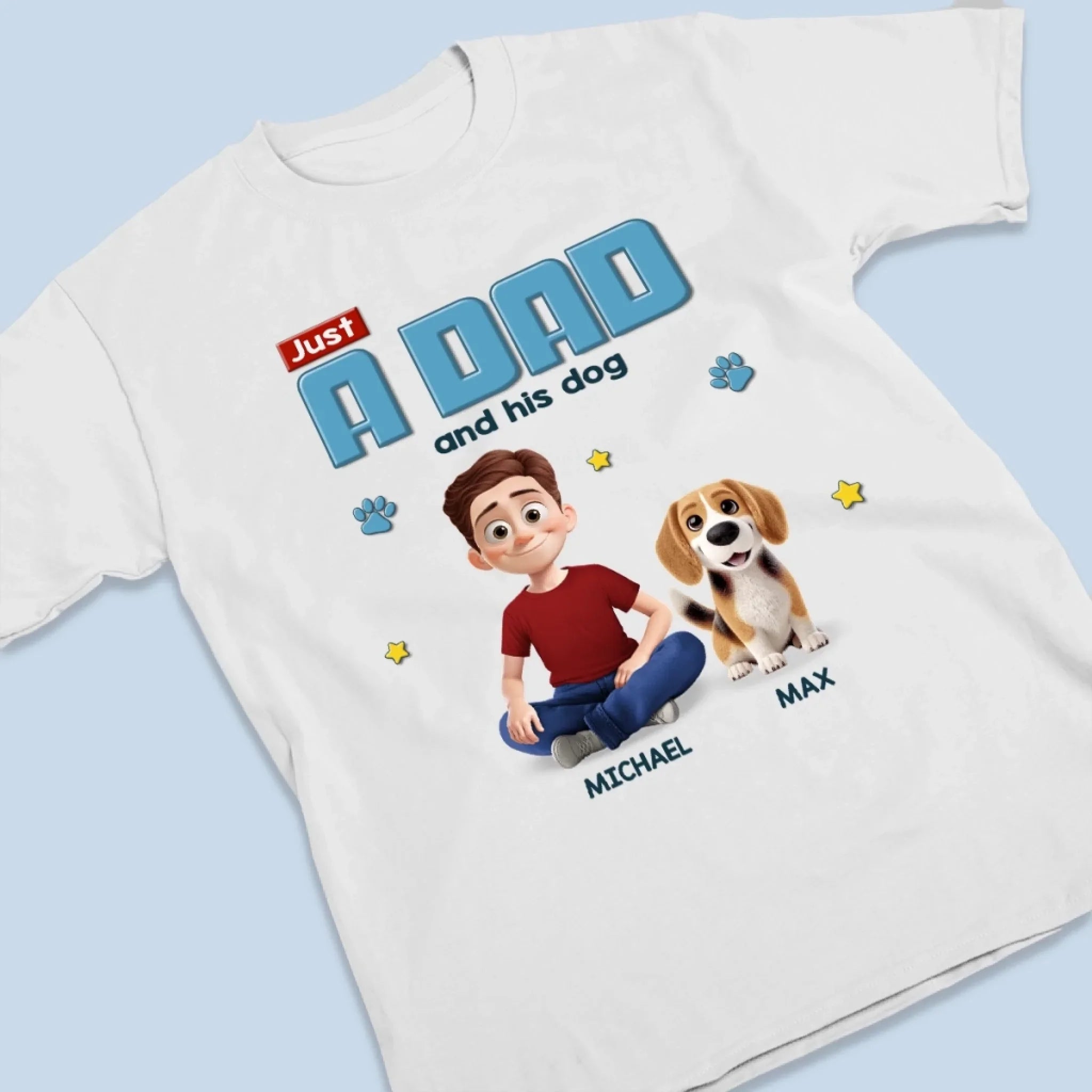 Dog Hair, Don’t Care Just Love - Dog Personalized Custom Unisex T-shirt, Premium T-shirt, Hoodie - Father's Day, Gift For Dad, Pet Owners, Pet Lovers