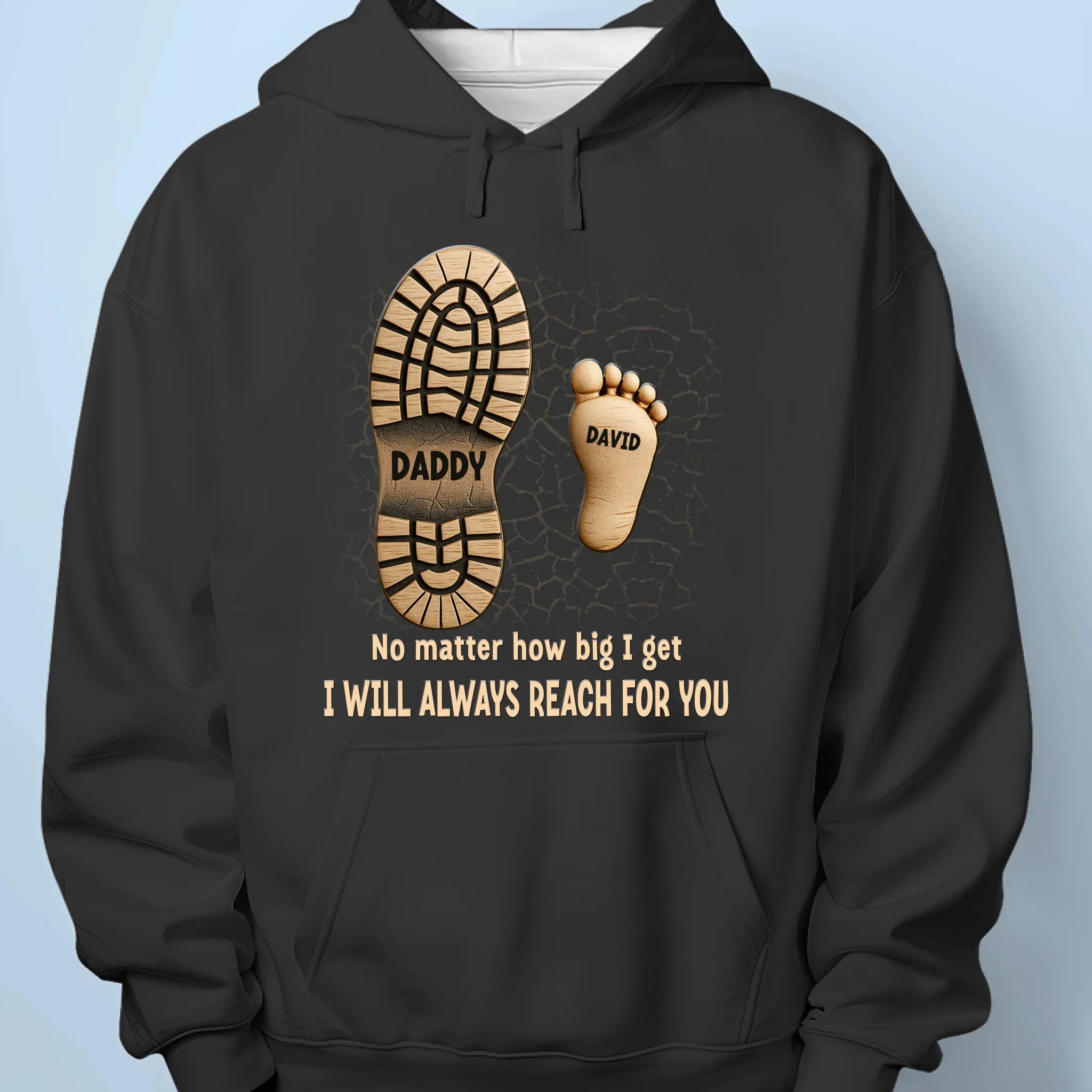 Following In Your Footsteps - Family Personalized Custom Unisex T-shirt, Premium T-shirt, Hoodie - Father's Day, Gift For Dad, Grandpa