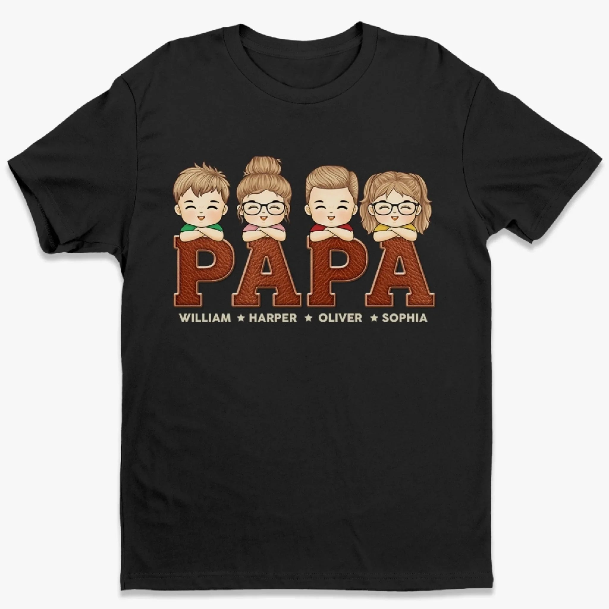 You're Stuck With Me, Dad - Family Personalized Custom Unisex T-shirt, Premium T-shirt, Hoodie - Father's Day, Gift For Dad, Grandpa