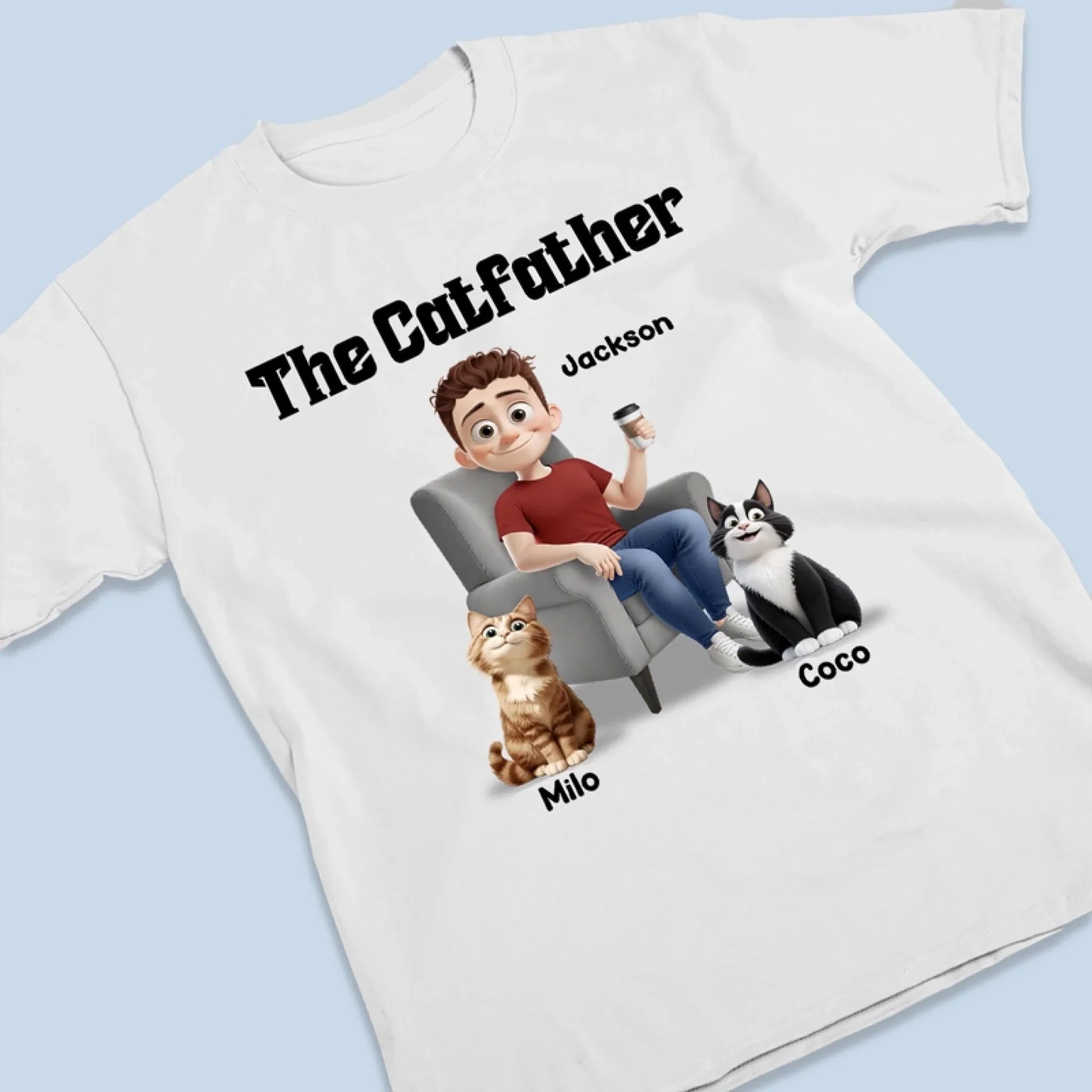 Your Daily Poop Fairy Strikes Again - Dog & Cat Personalized Custom Unisex T-shirt, Premium T-shirt, Hoodie - Father's Day, Gift For Dad, Pet Owners, Pet Lovers