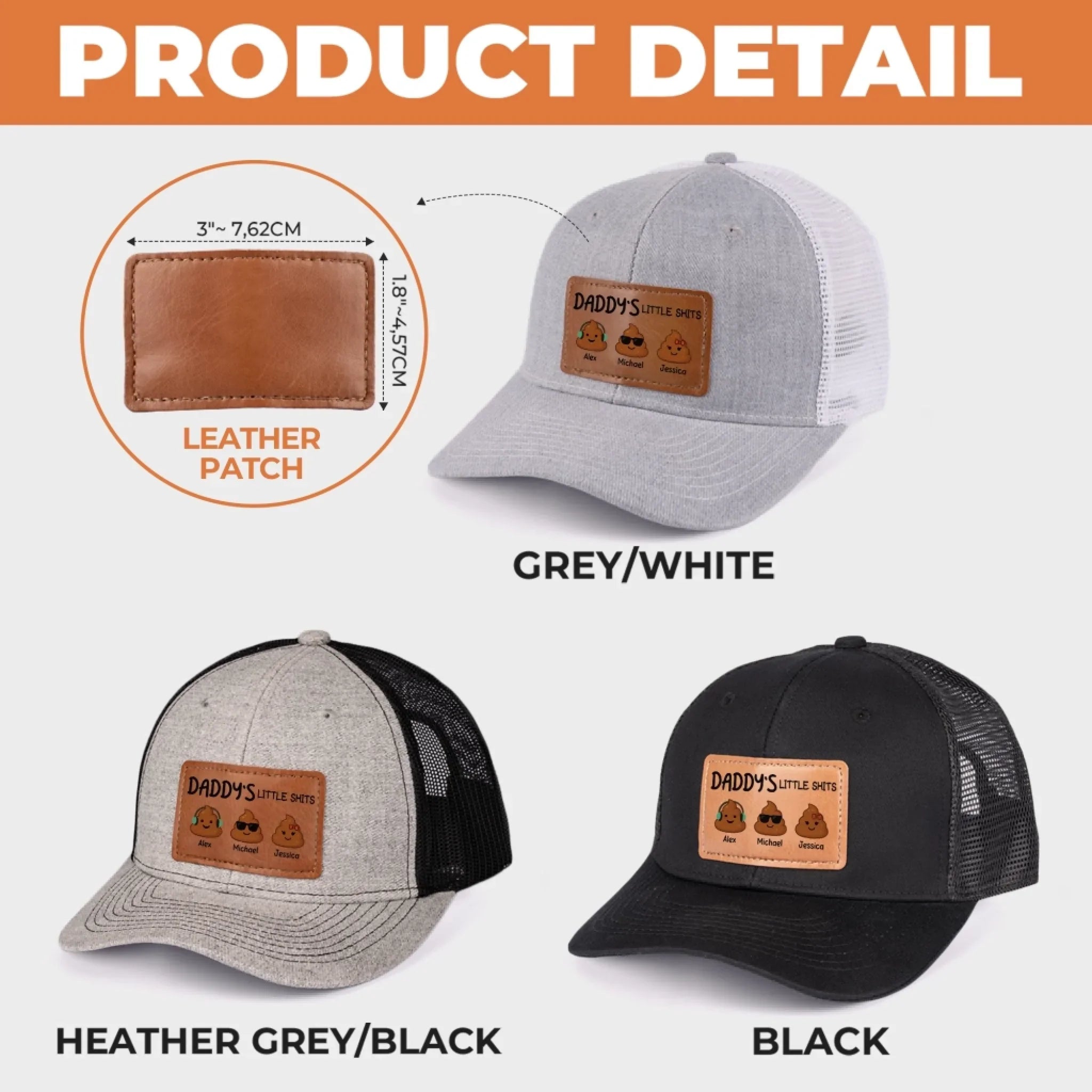 Proud Creator Of Chaos Since Birth - Family Personalized Custom Leather Patch Hat - Father's Day, Gift For Dad, Grandpa