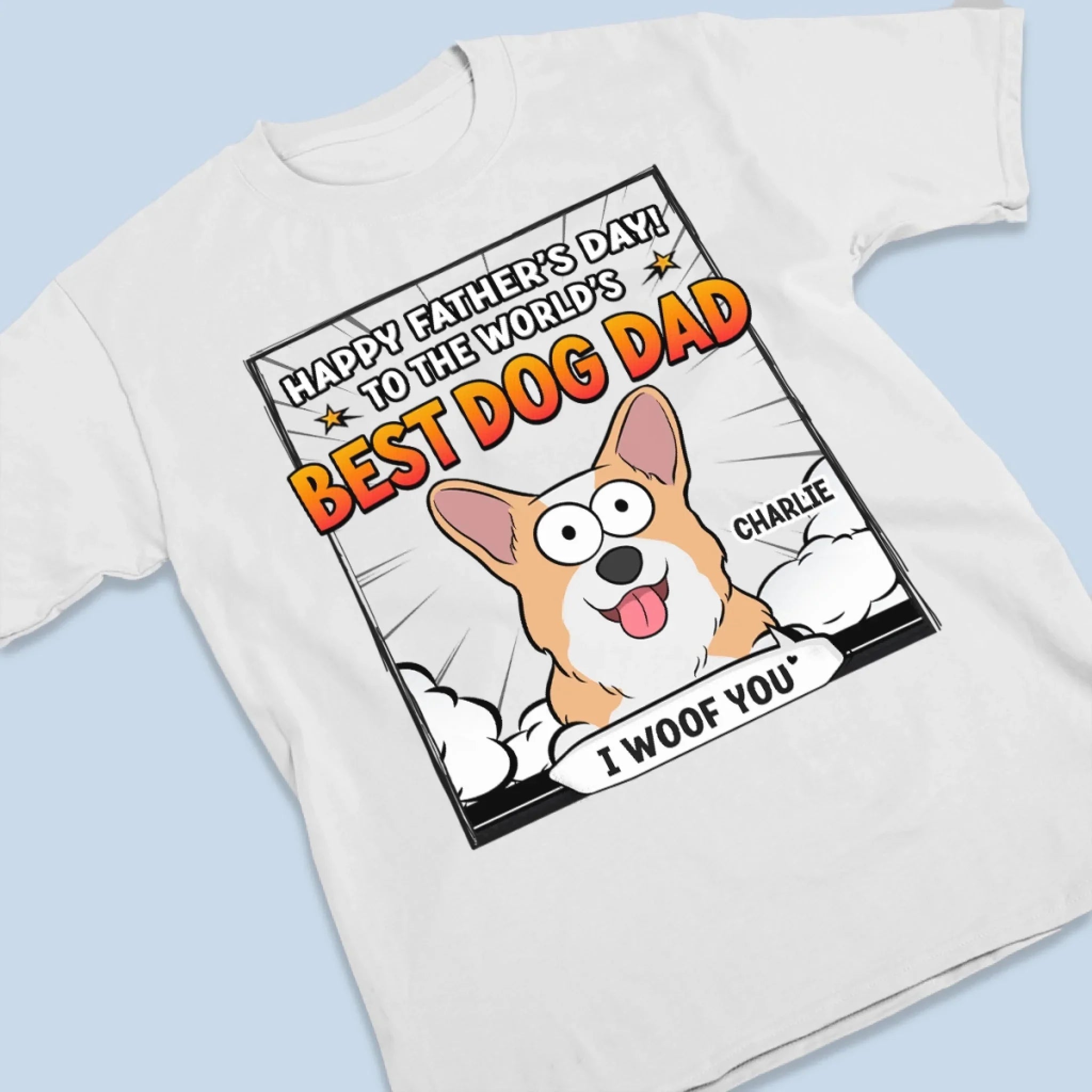 To My Favorite Hooman - Dog Personalized Custom Unisex T-shirt, Premium T-shirt, Hoodie - Father's Day, Gift For Dad, Pet Owners, Pet Lovers